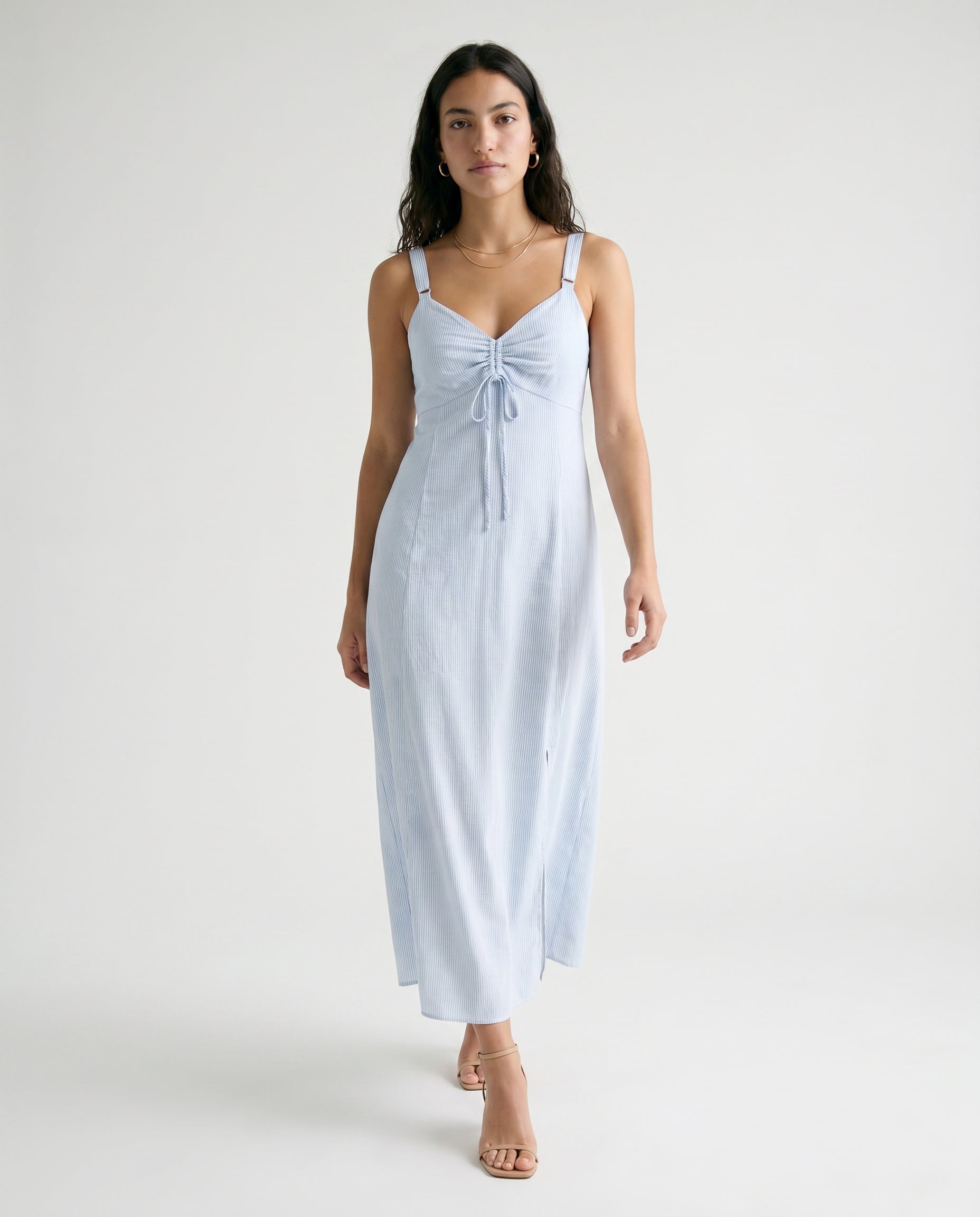 Renata Dress Blue Stripe