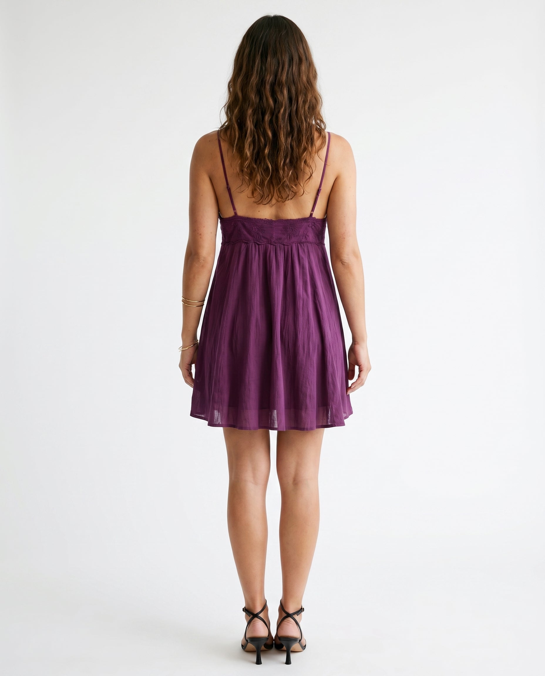 Onlpanola Short Strap Dress Wvn Grape Wine
