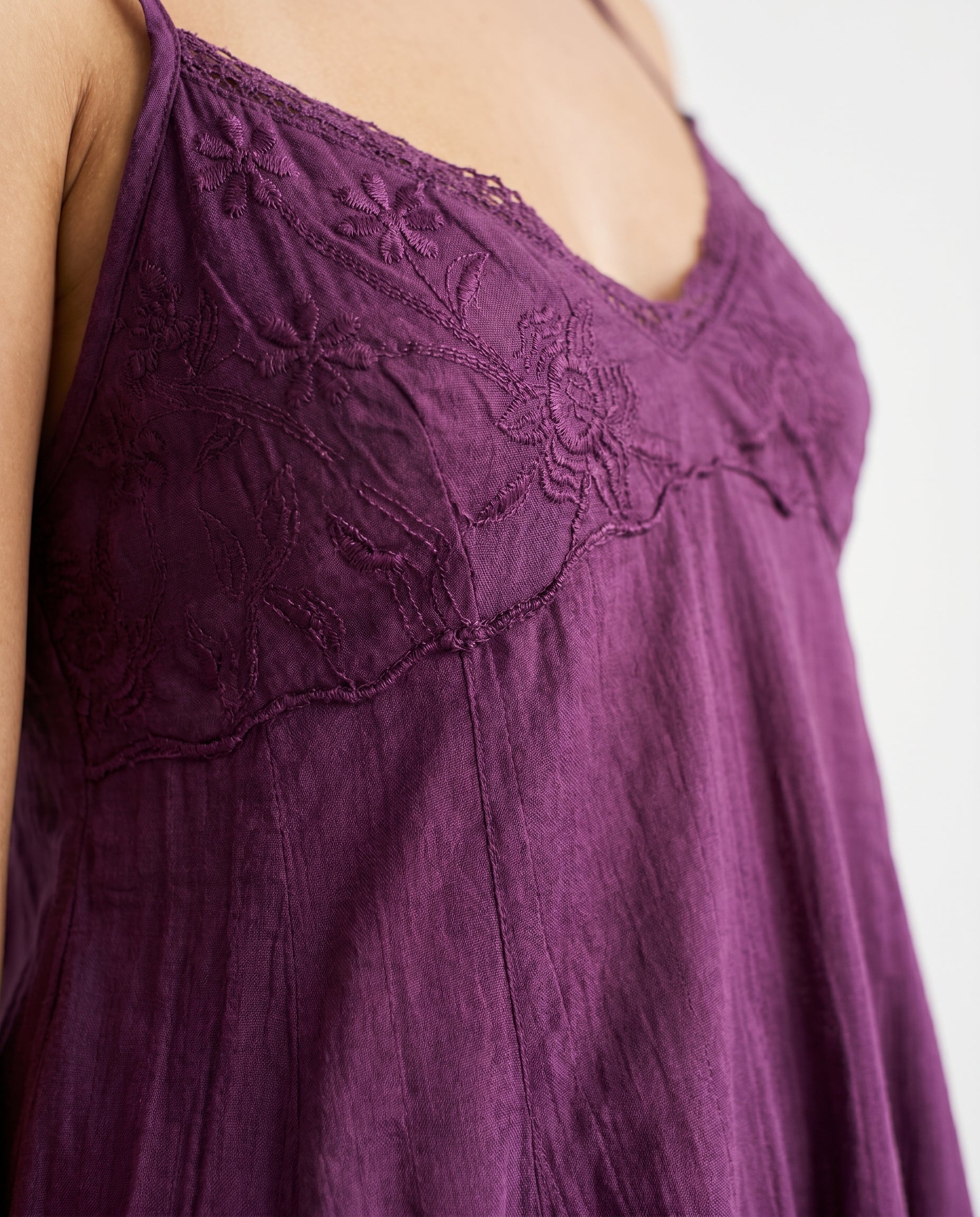 Onlpanola Short Strap Dress Wvn Grape Wine