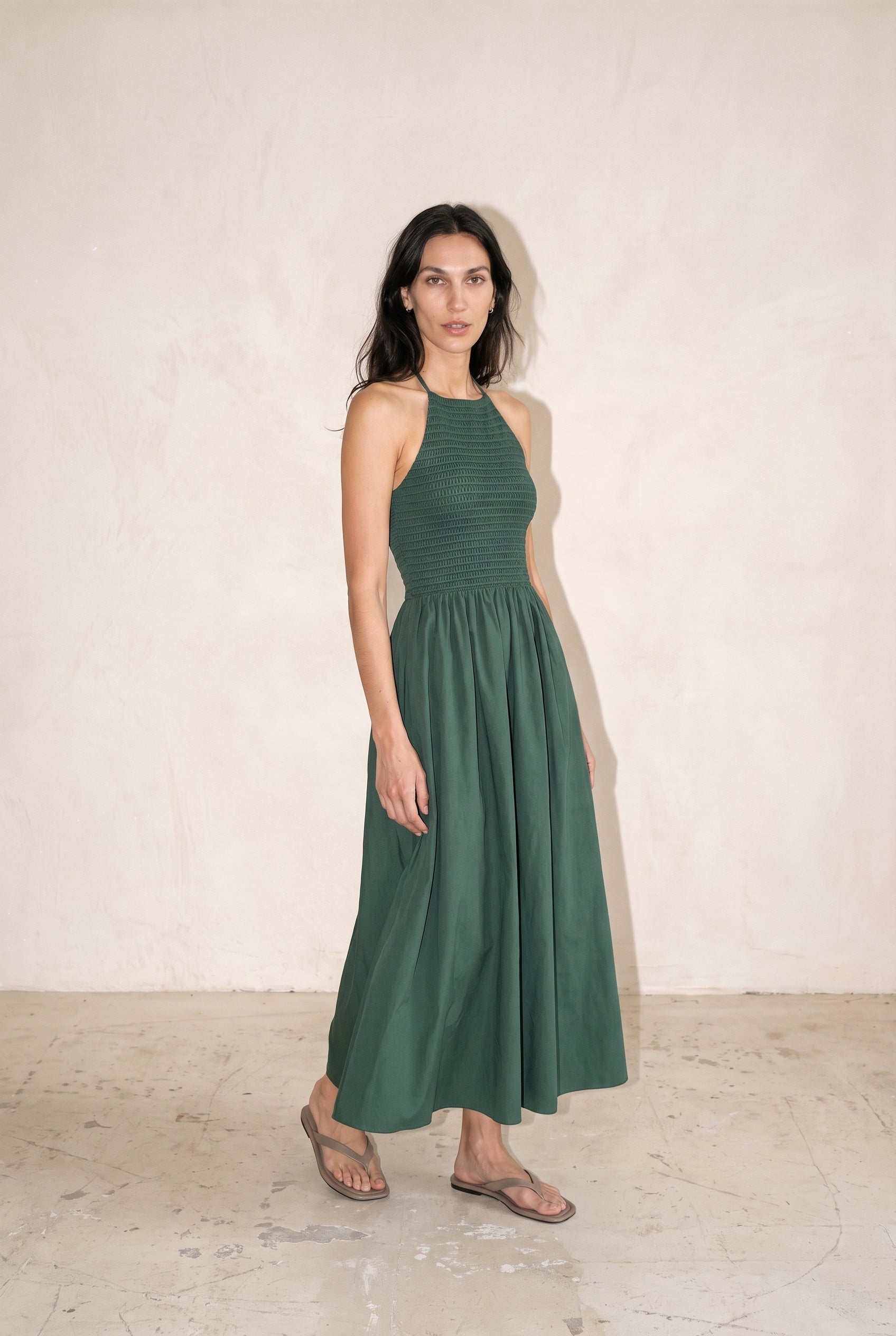 Lucia Dress Vert Rivage