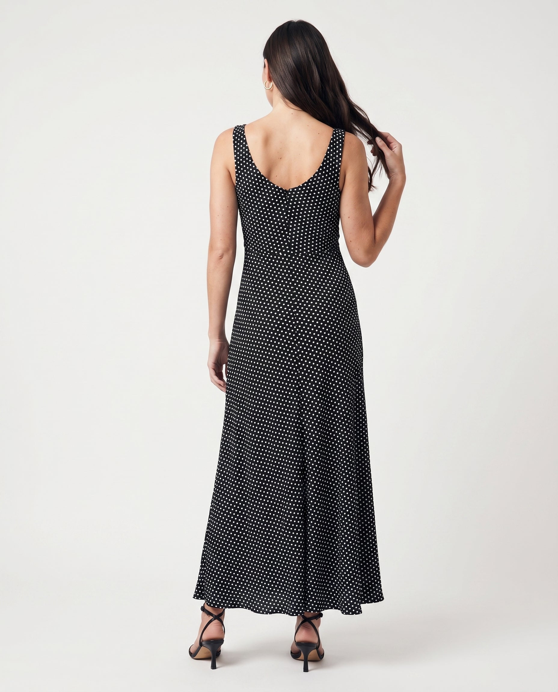 Polka Dot Dress Black/White