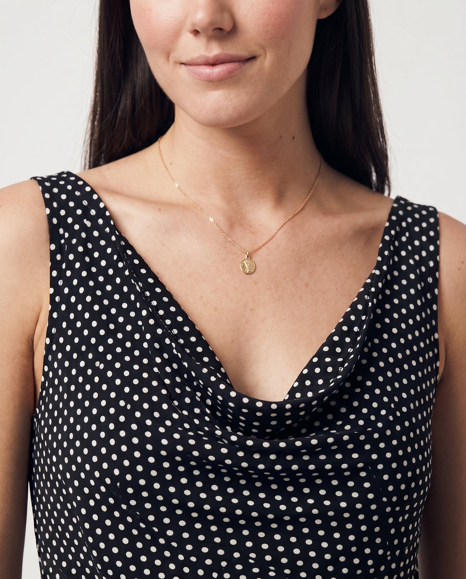 Polka Dot Dress Black/White