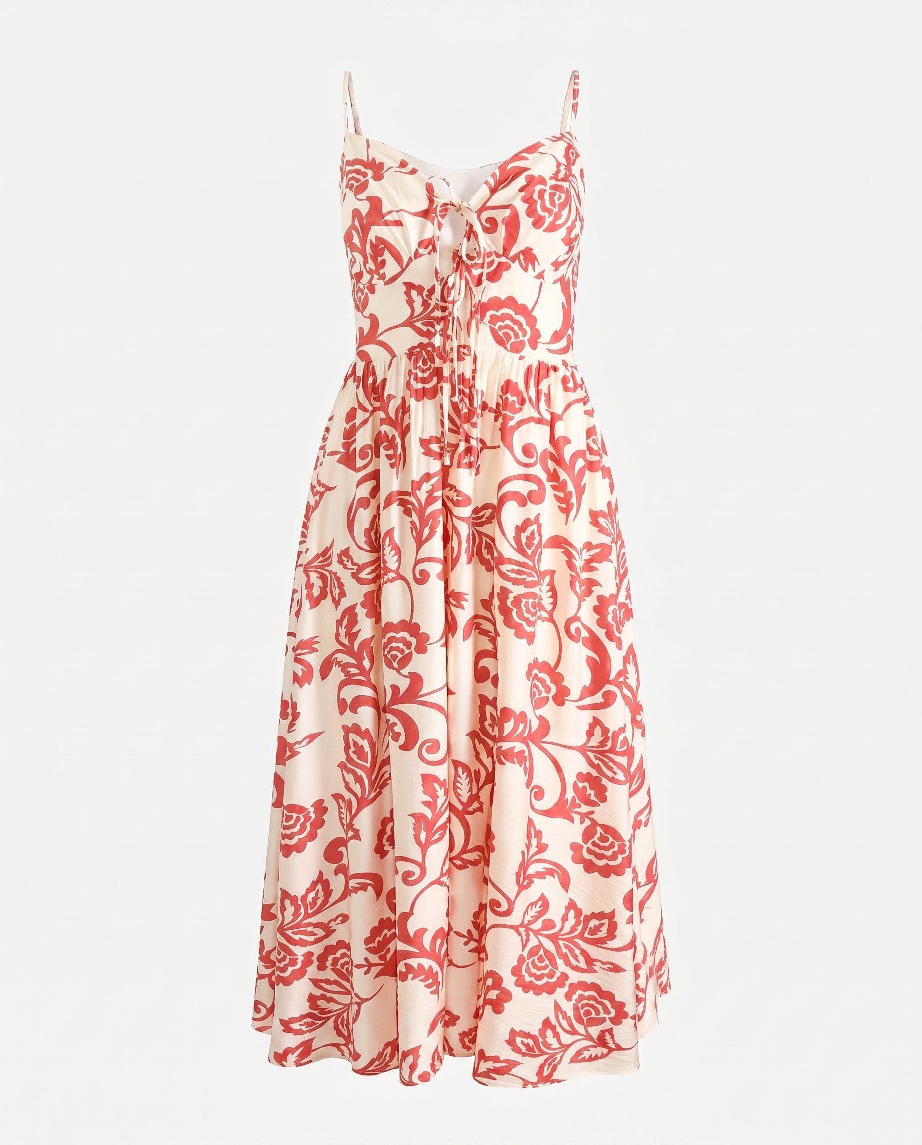 Floral Print Midi Dress Print