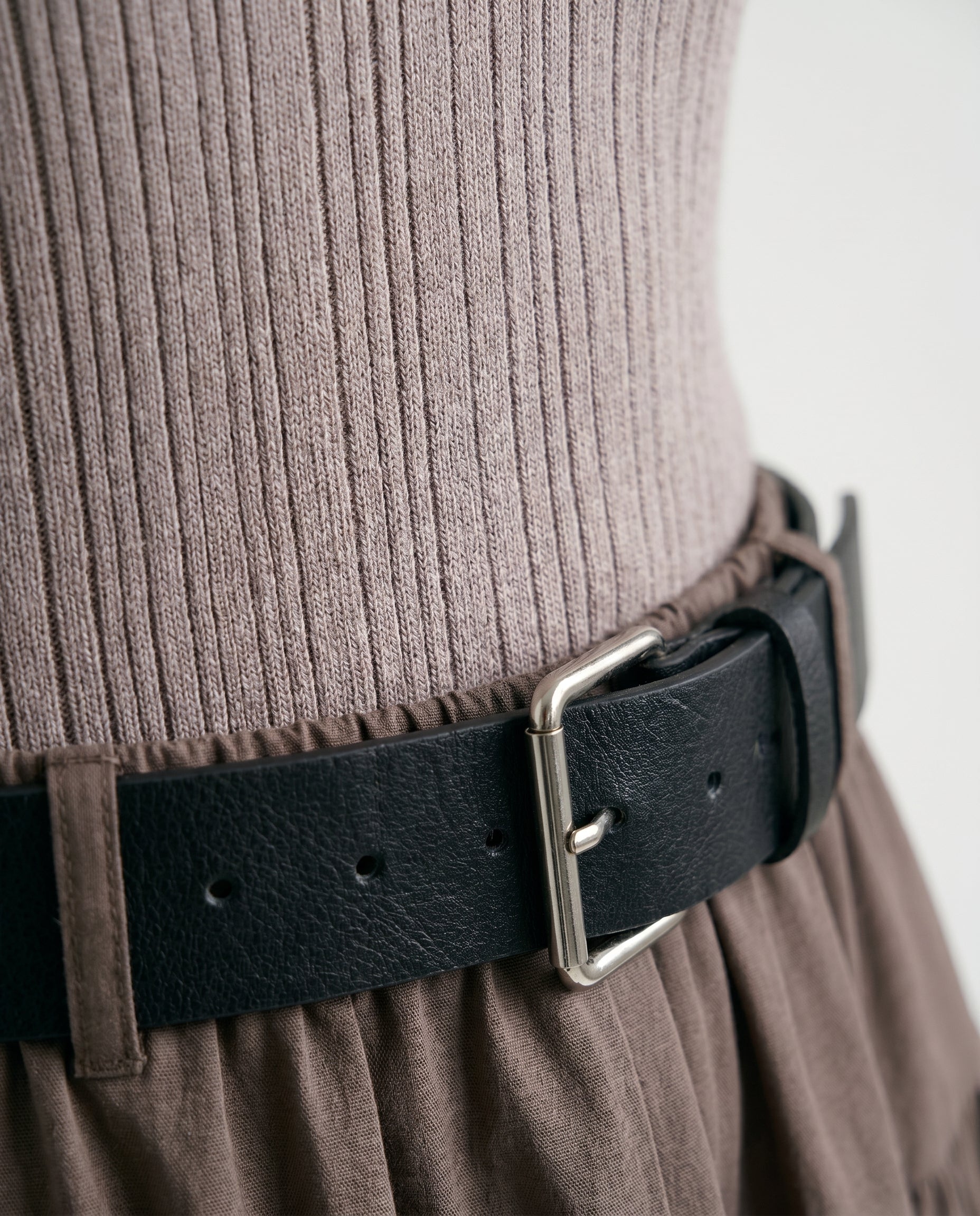 Marled Sleeveless Knit Dress Marled