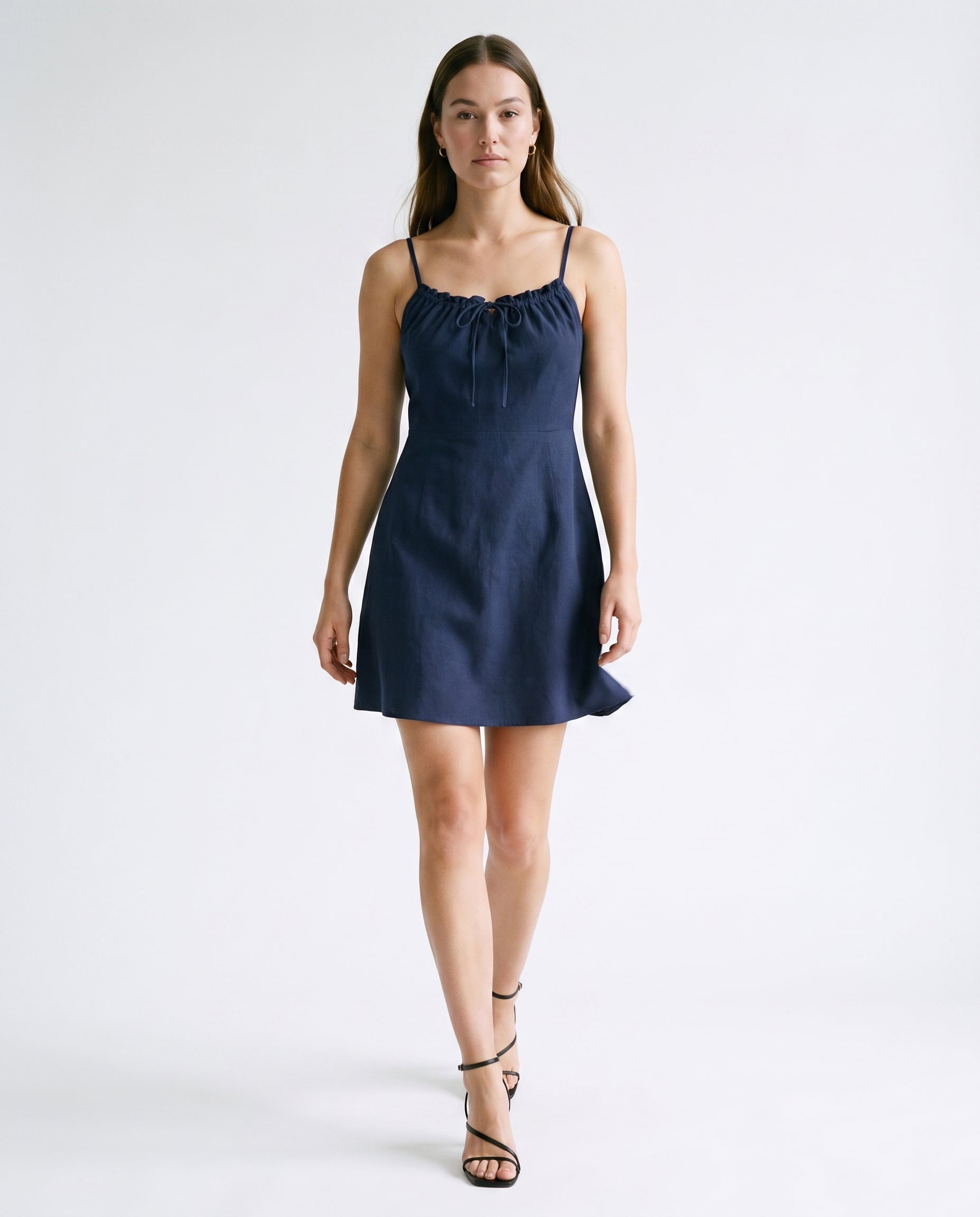 Clean Line Mini Dress Navy