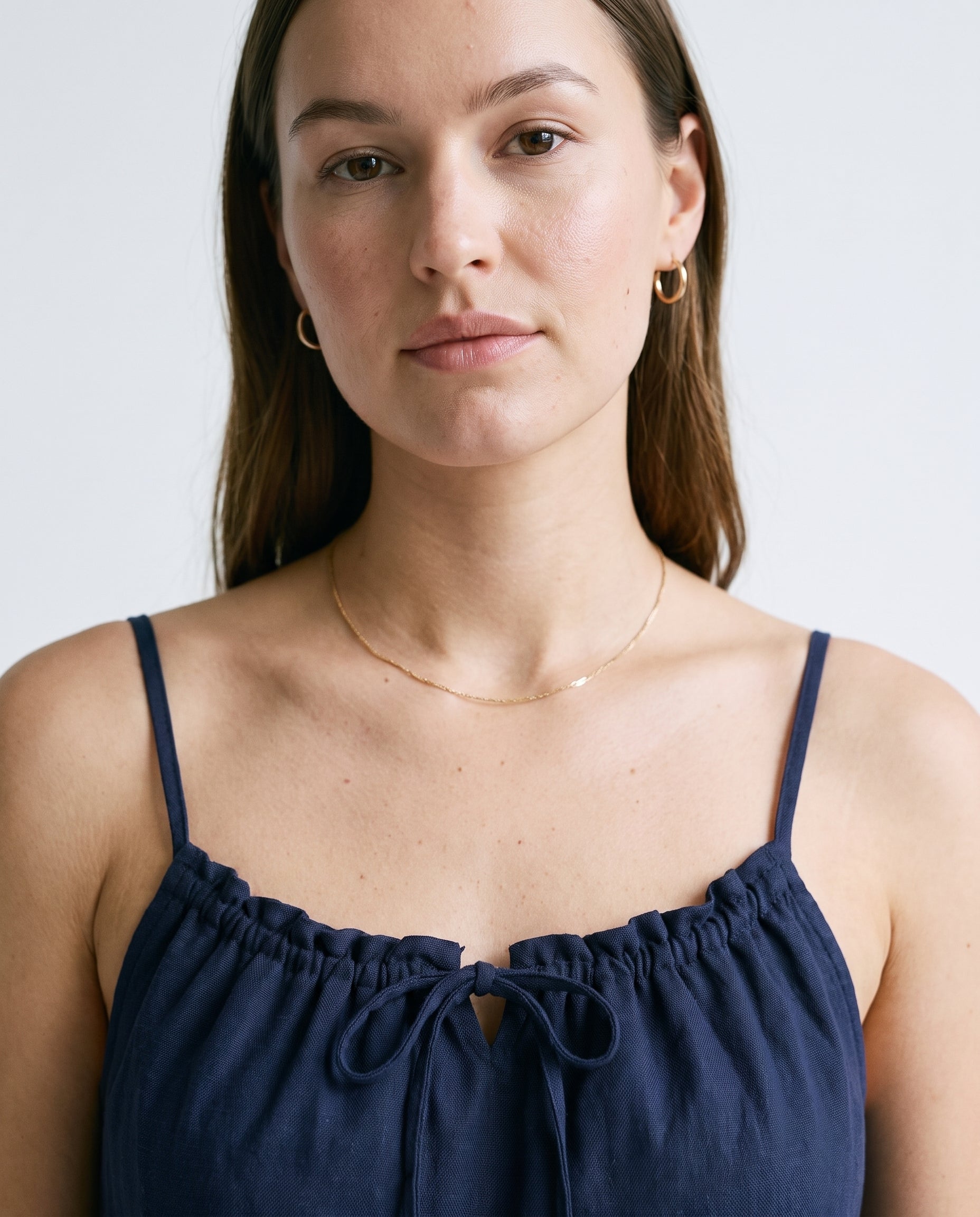 Clean Line Mini Dress Navy