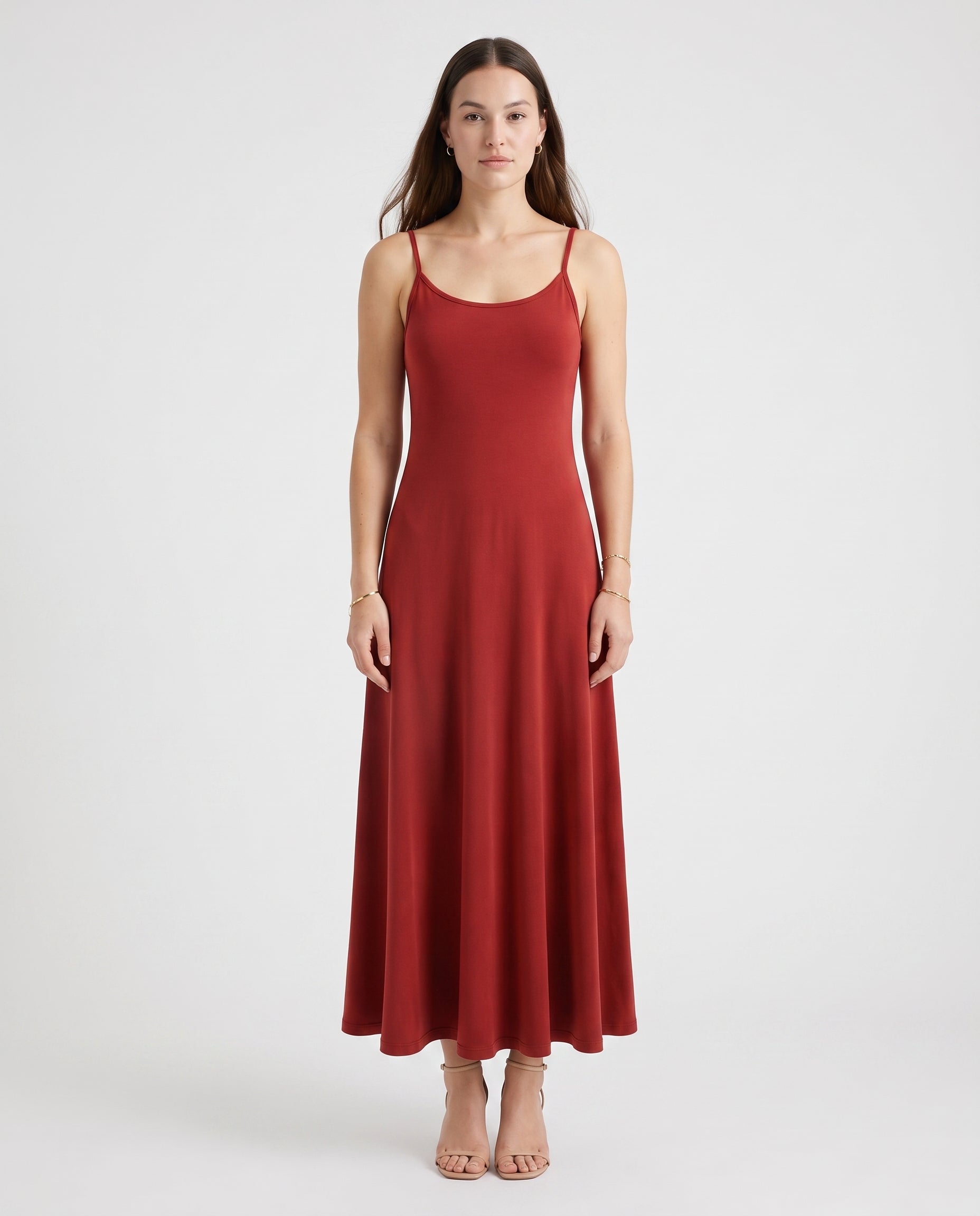 Flowy Maxi Dress Red