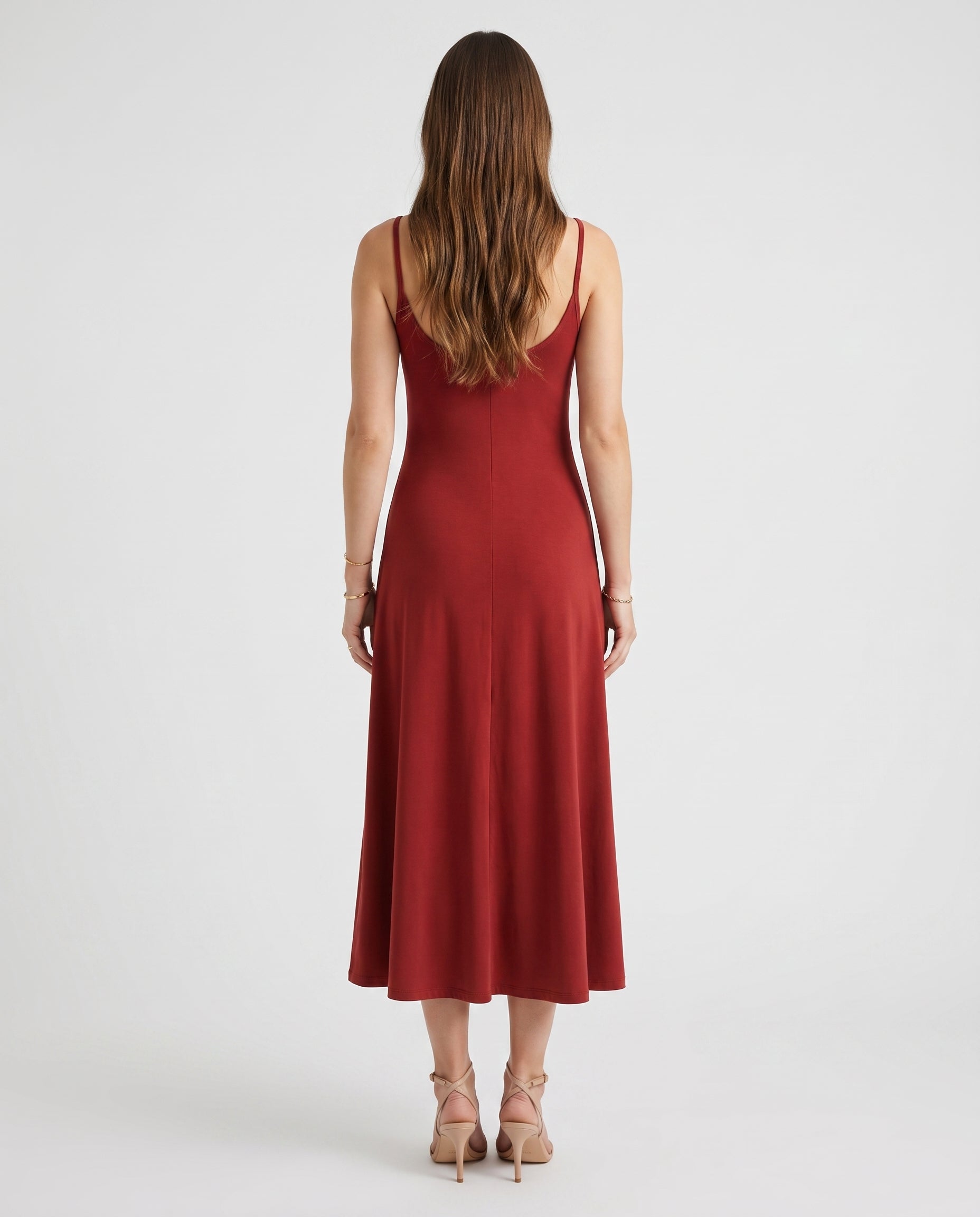 Flowy Maxi Dress Red