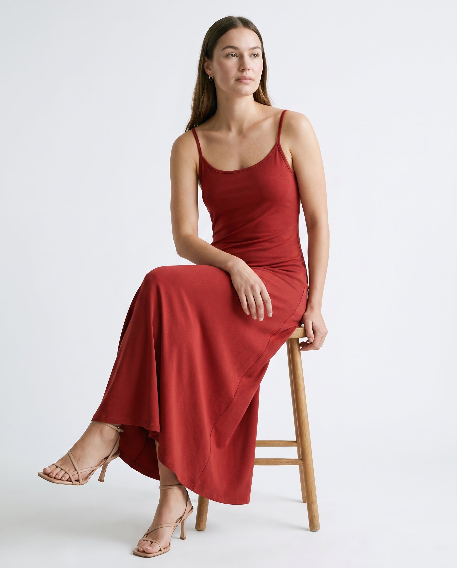 Flowy Maxi Dress Red