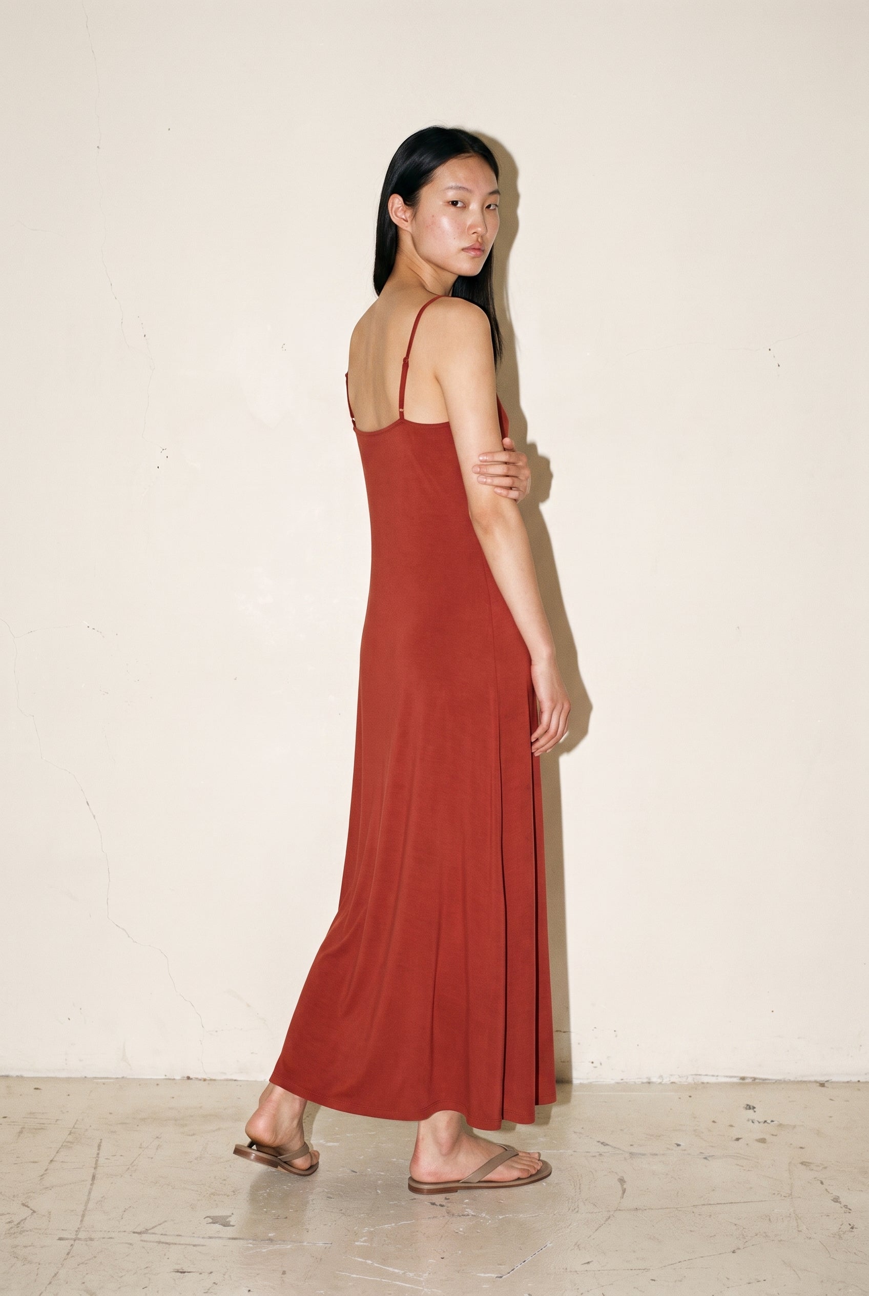 Flowy Maxi Dress Red