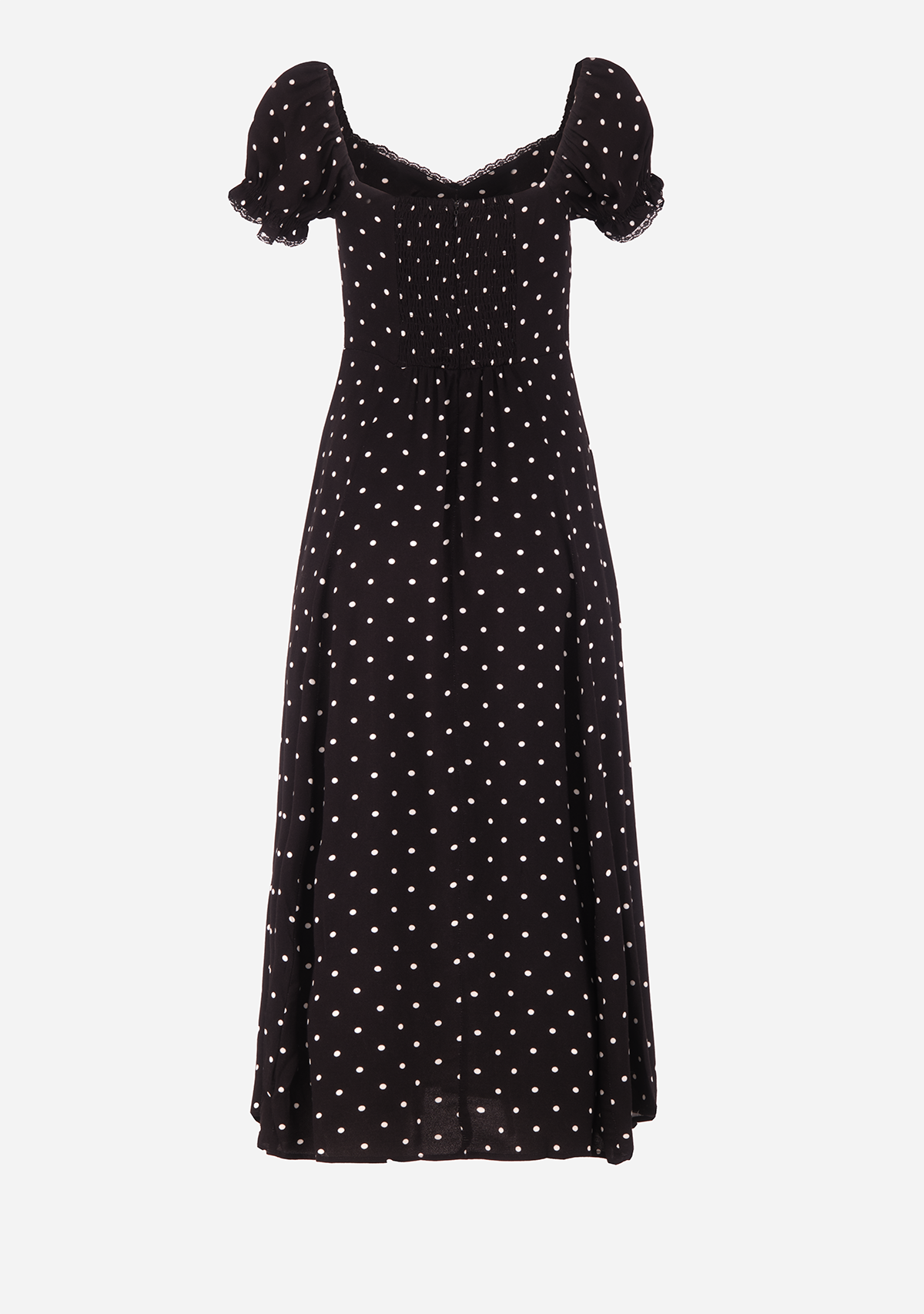 Pippa Dotted Dress Black