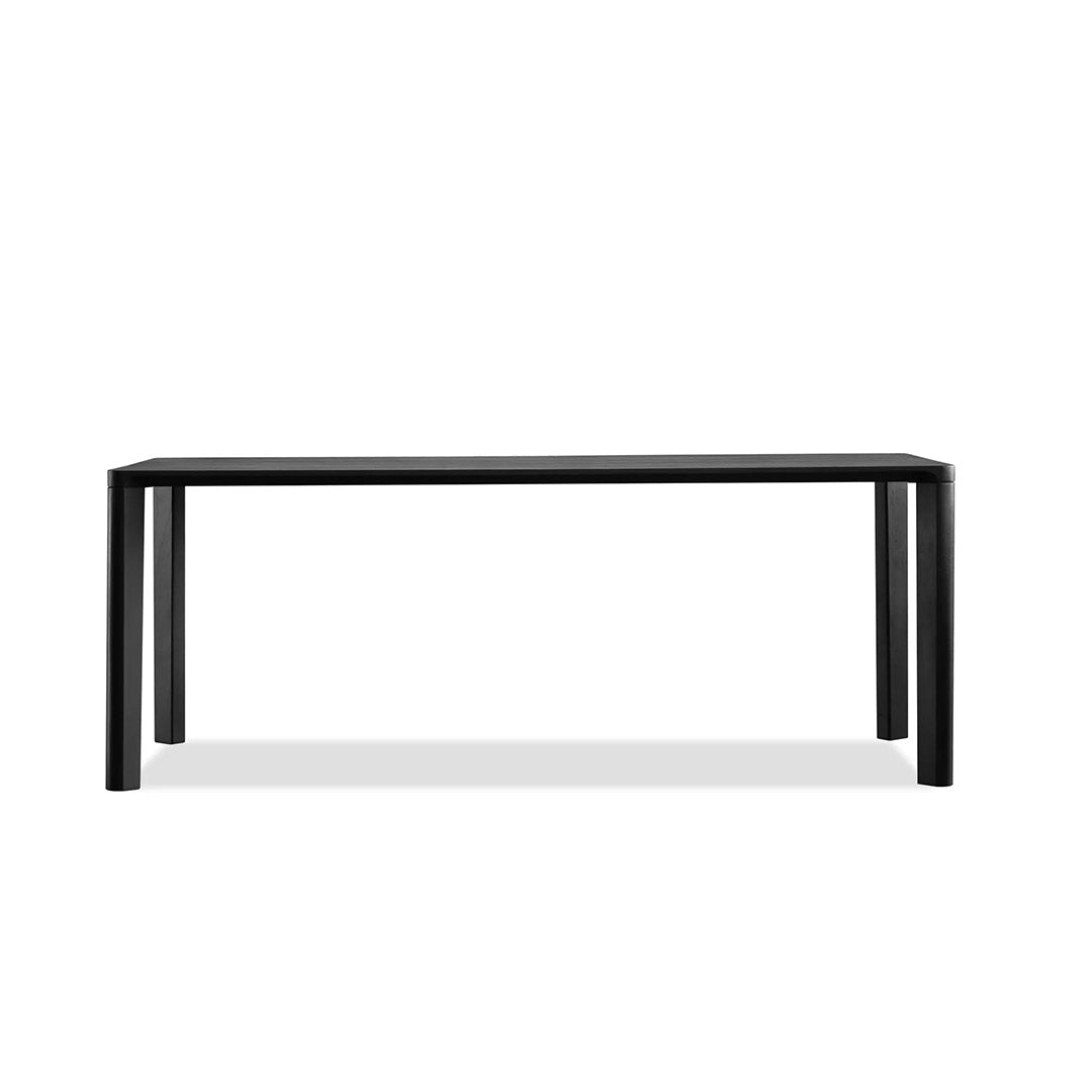 PLANK Dining Table  Black Soot  Teak,