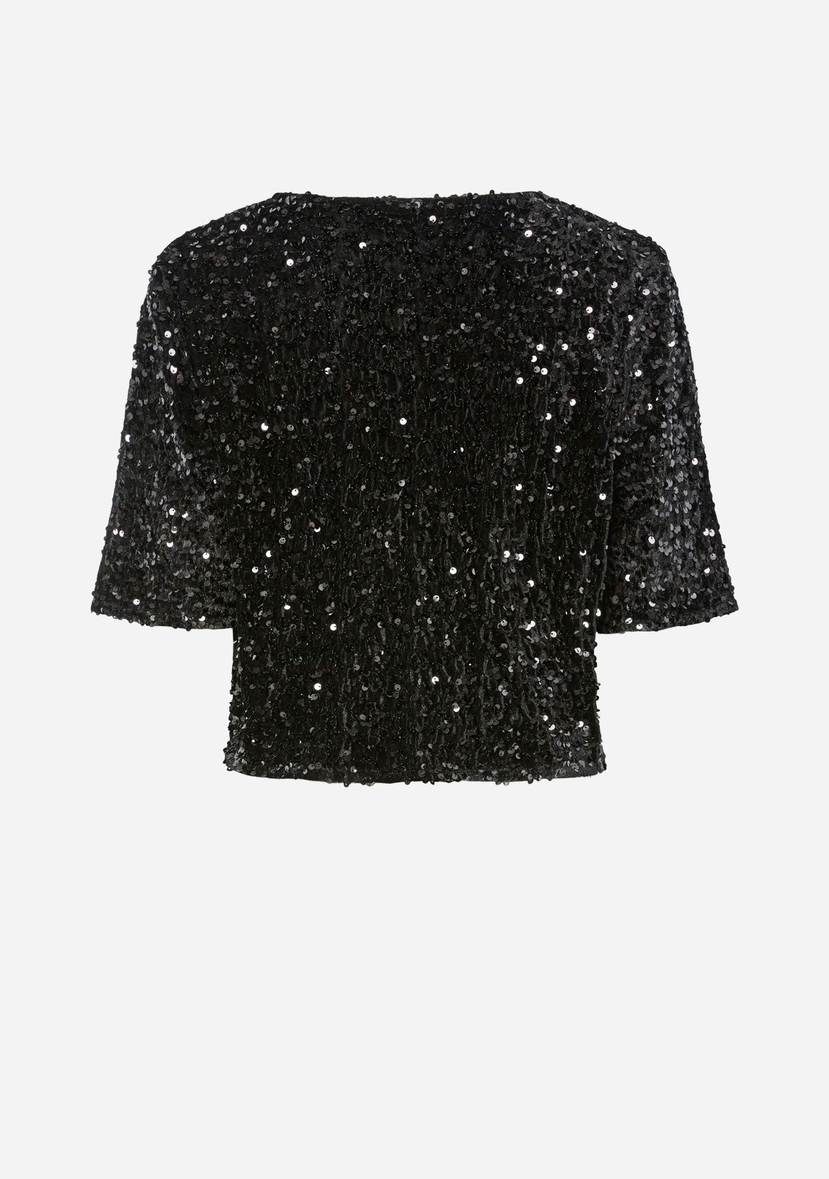 PCKam 2/4 Cardigan Jrs Bc Black Black Sequins