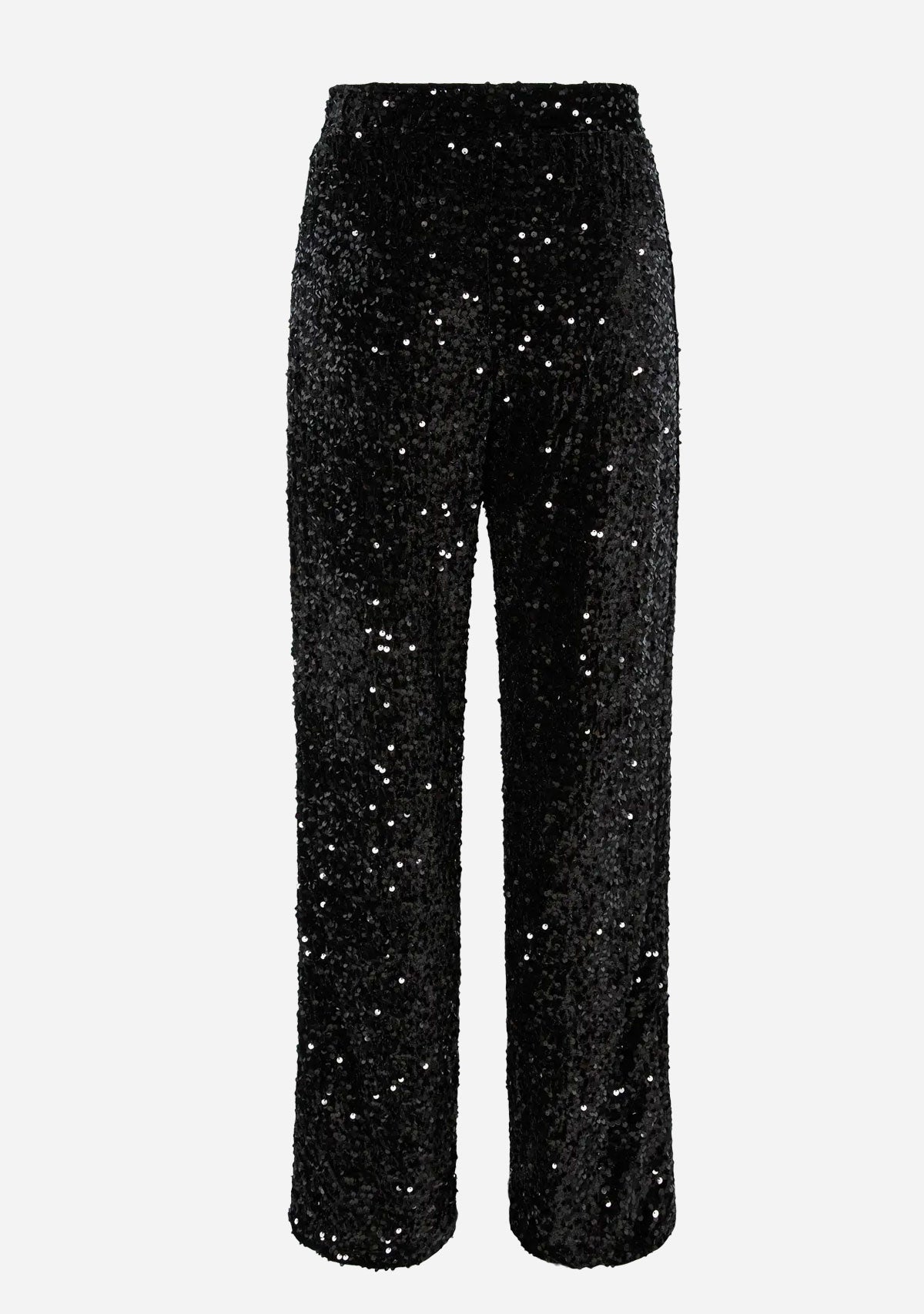 PCKam Hw Wide Pant Jrs Noos Bc Black Black Sequins