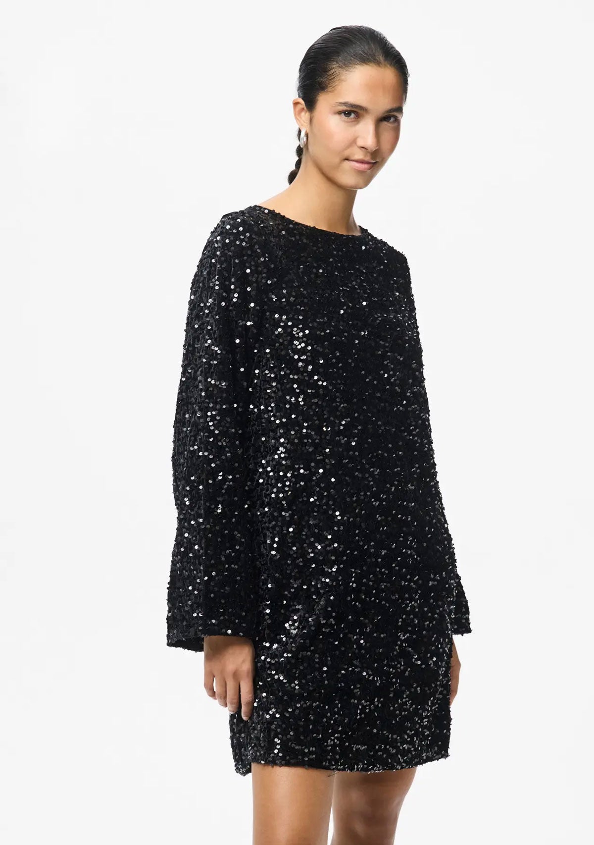 PCKam Ls Deep Back Bow Dress Jrs Noos Bc