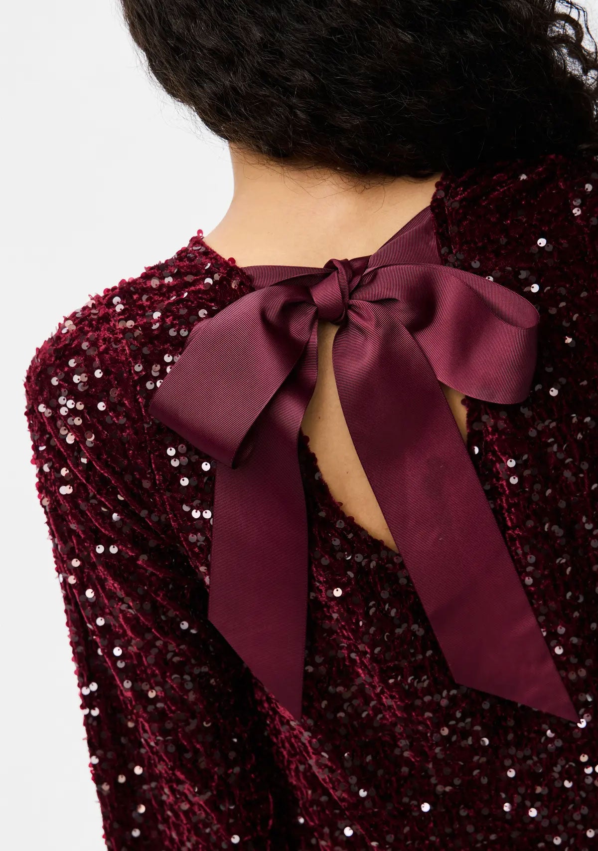 PCKam Ls Deep Back Bow Dress Jrs Noos Bc