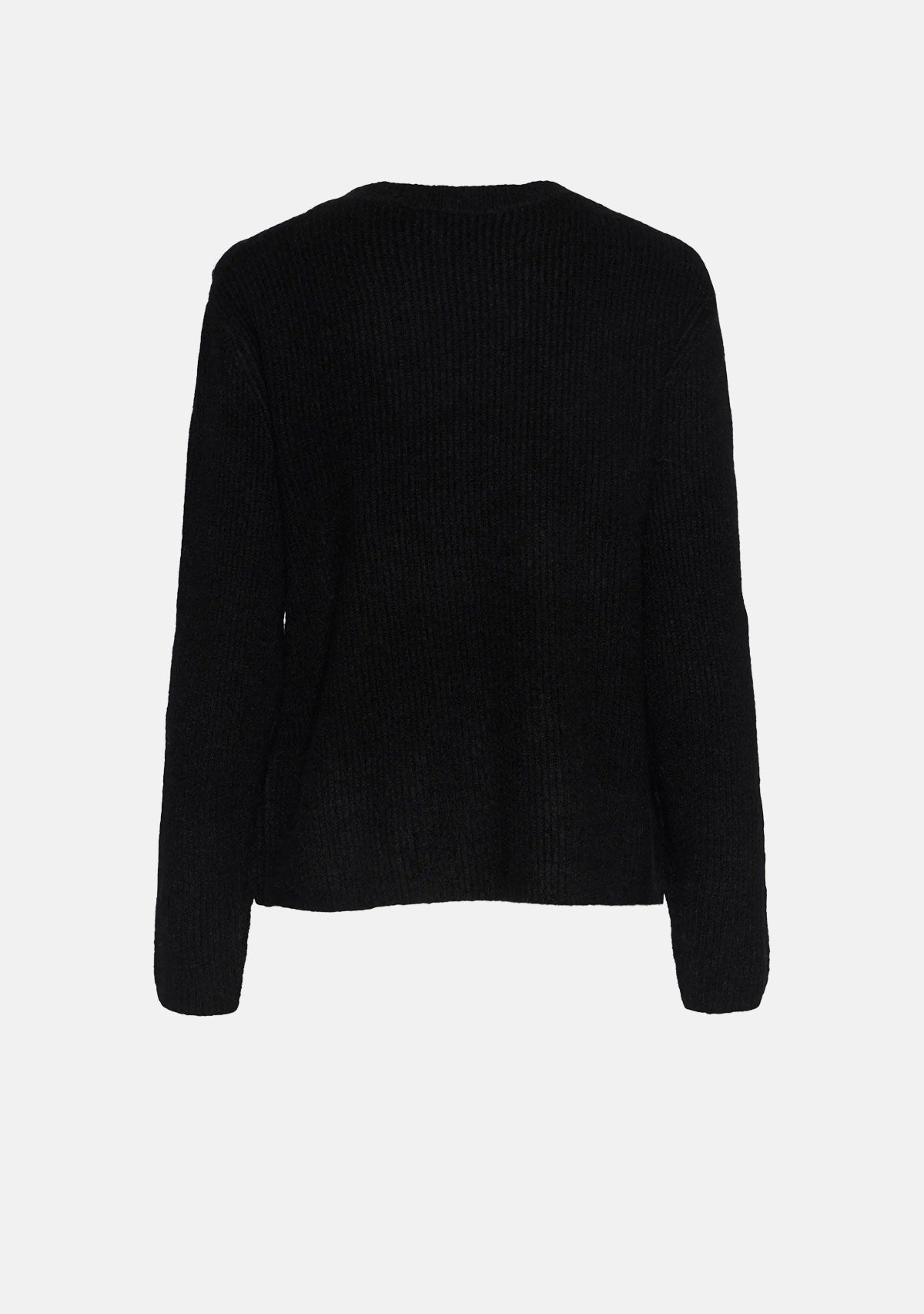 Pcsilly Ls Rev Tie Knit Noos Bc Black