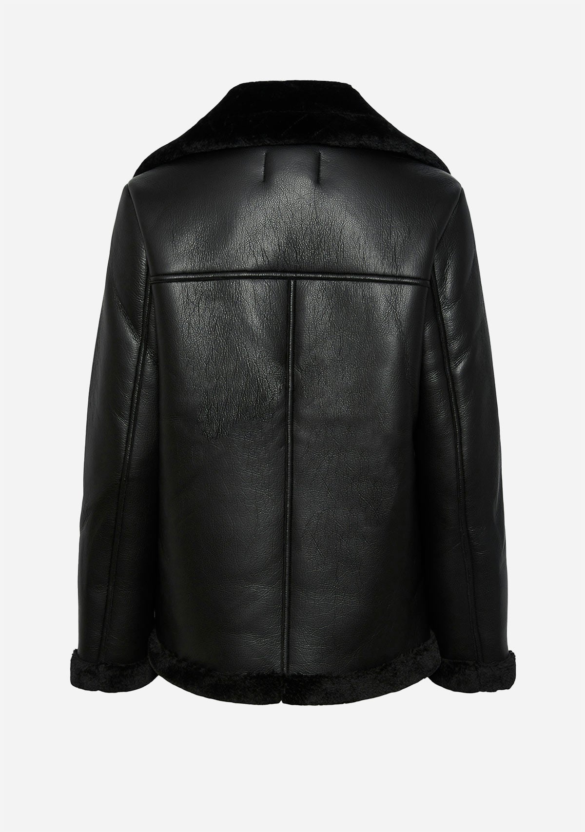 PCNora Aviator Leather Jacket