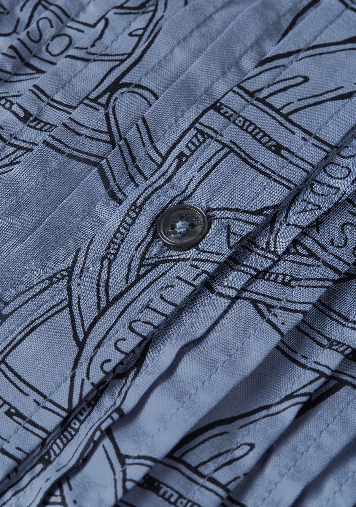 Pin Tuck Long Sleeve Shirt Horseshoe Infinity