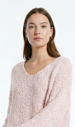 Popcorn Knit Sweater