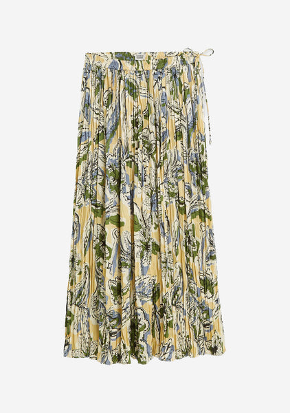 Printed Micro Pleat Skirt | The Latest Scoop