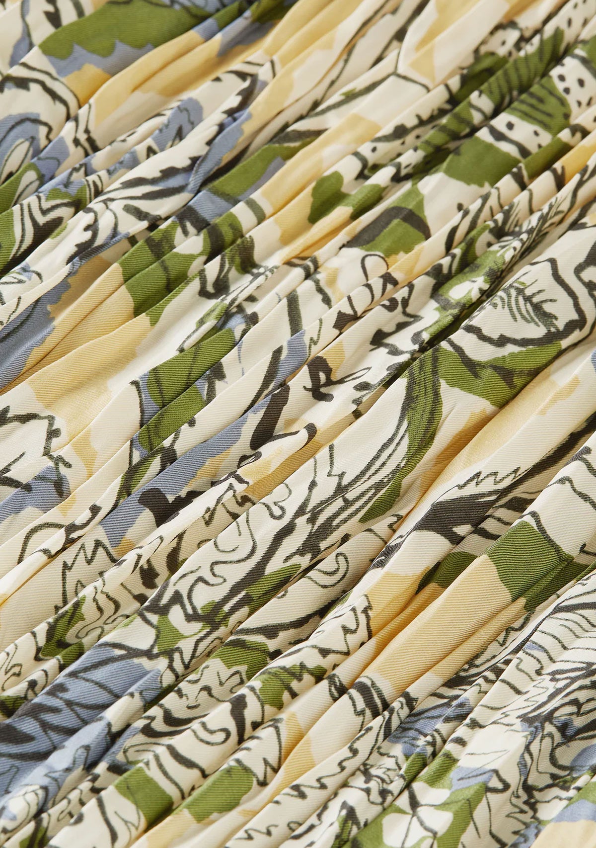 Printed Micro Pleat Skirt Lucky Bandana Multi Parsnip