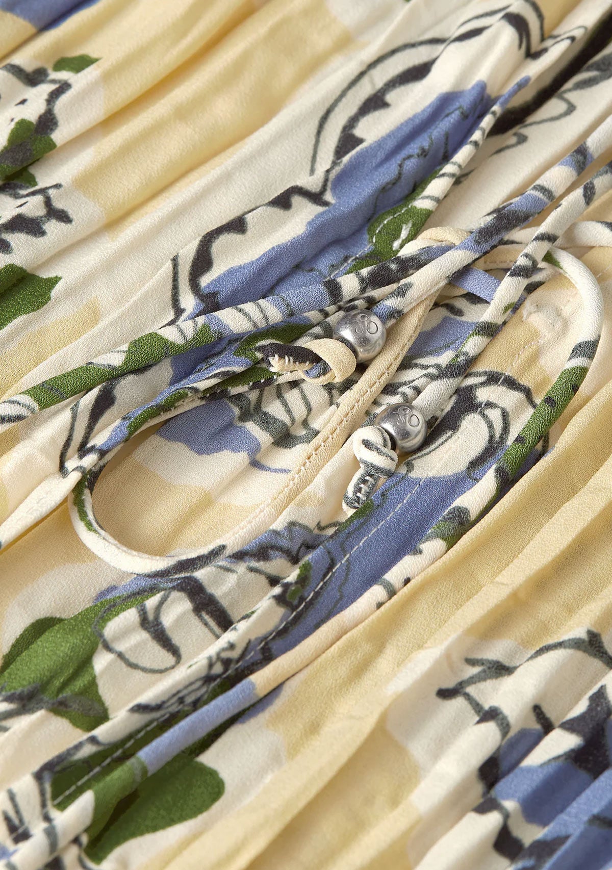 Printed Micro Pleat Top Lucky Bandana Multi Parsnip