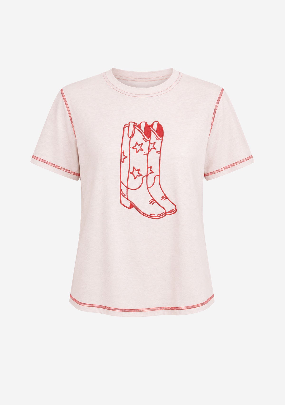 T-Shirt Boots Peach