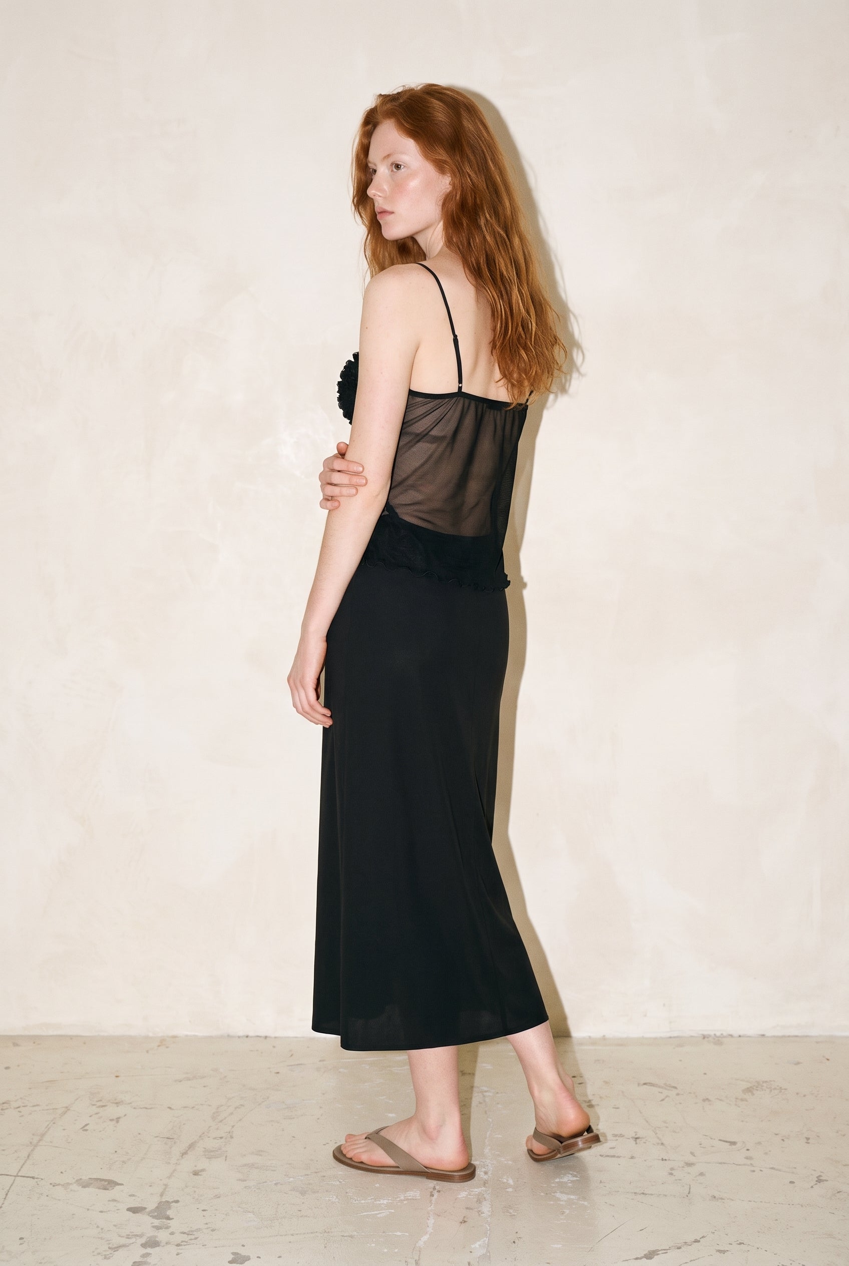 Rosette Cami Black
