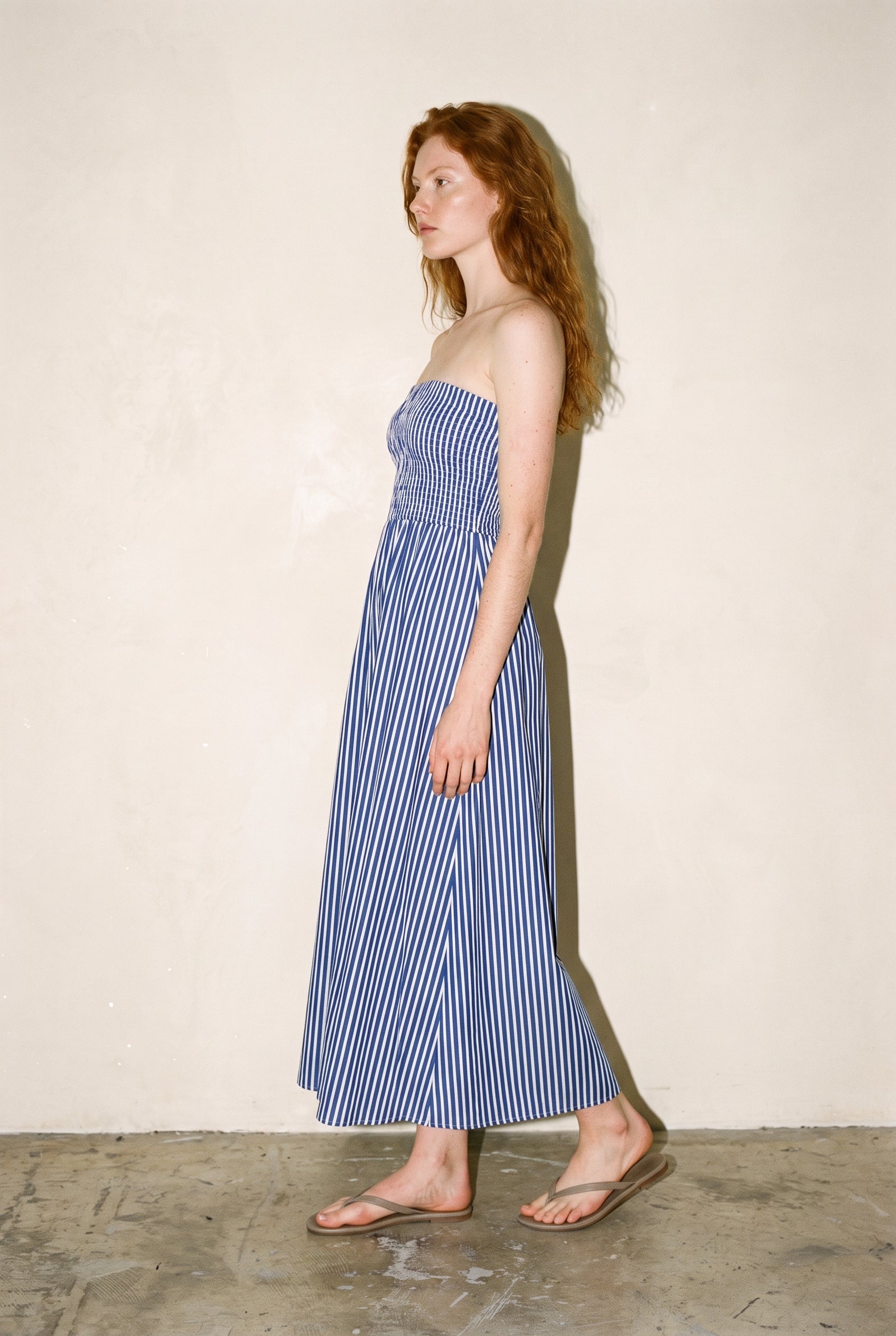 Promenade Dress Denim Blue