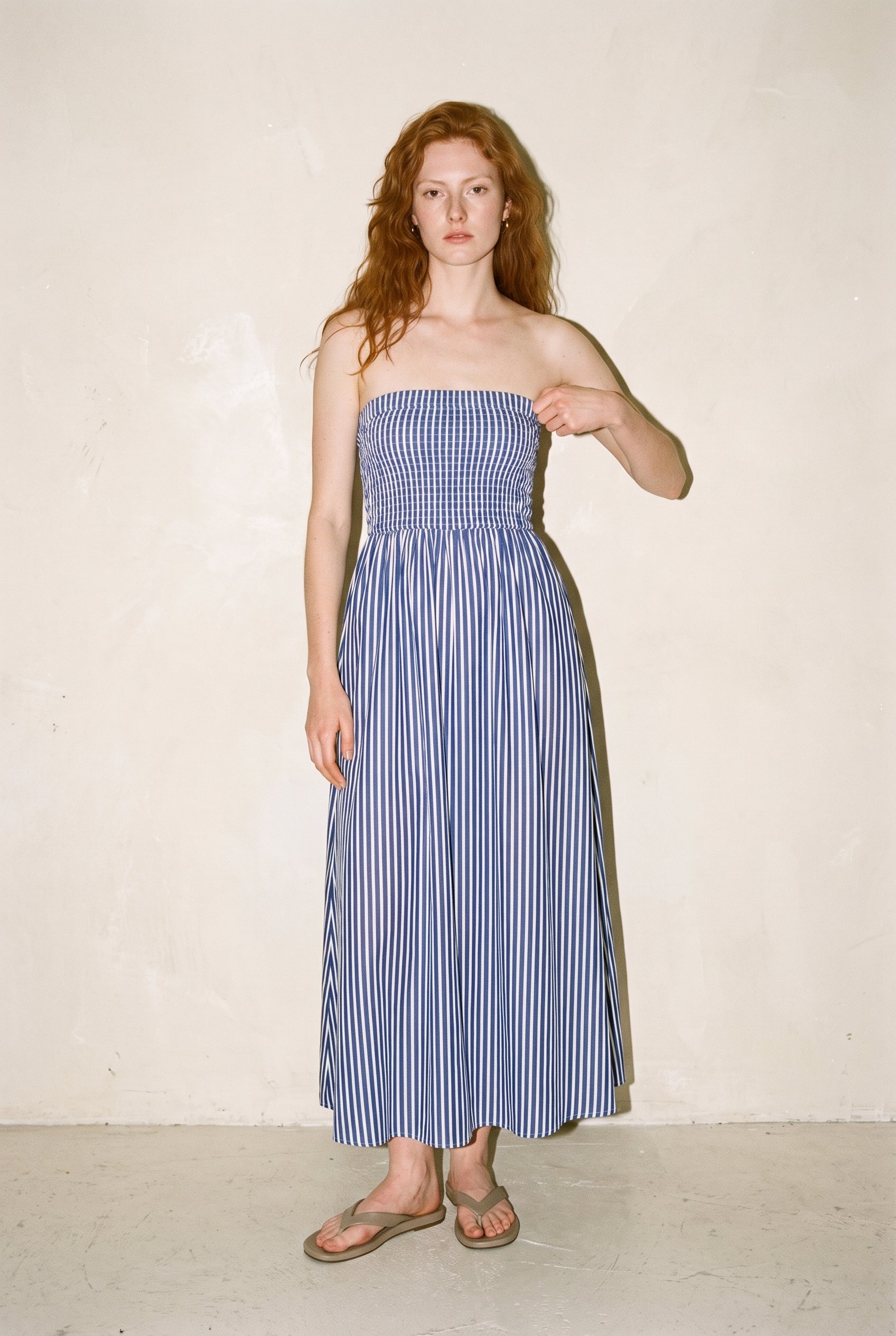 Promenade Dress Denim Blue