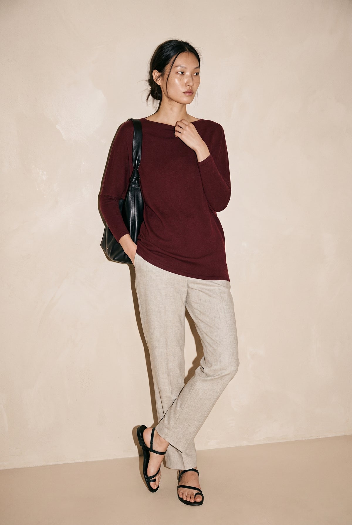 Off Shoulder Dolman Slv Tunic
