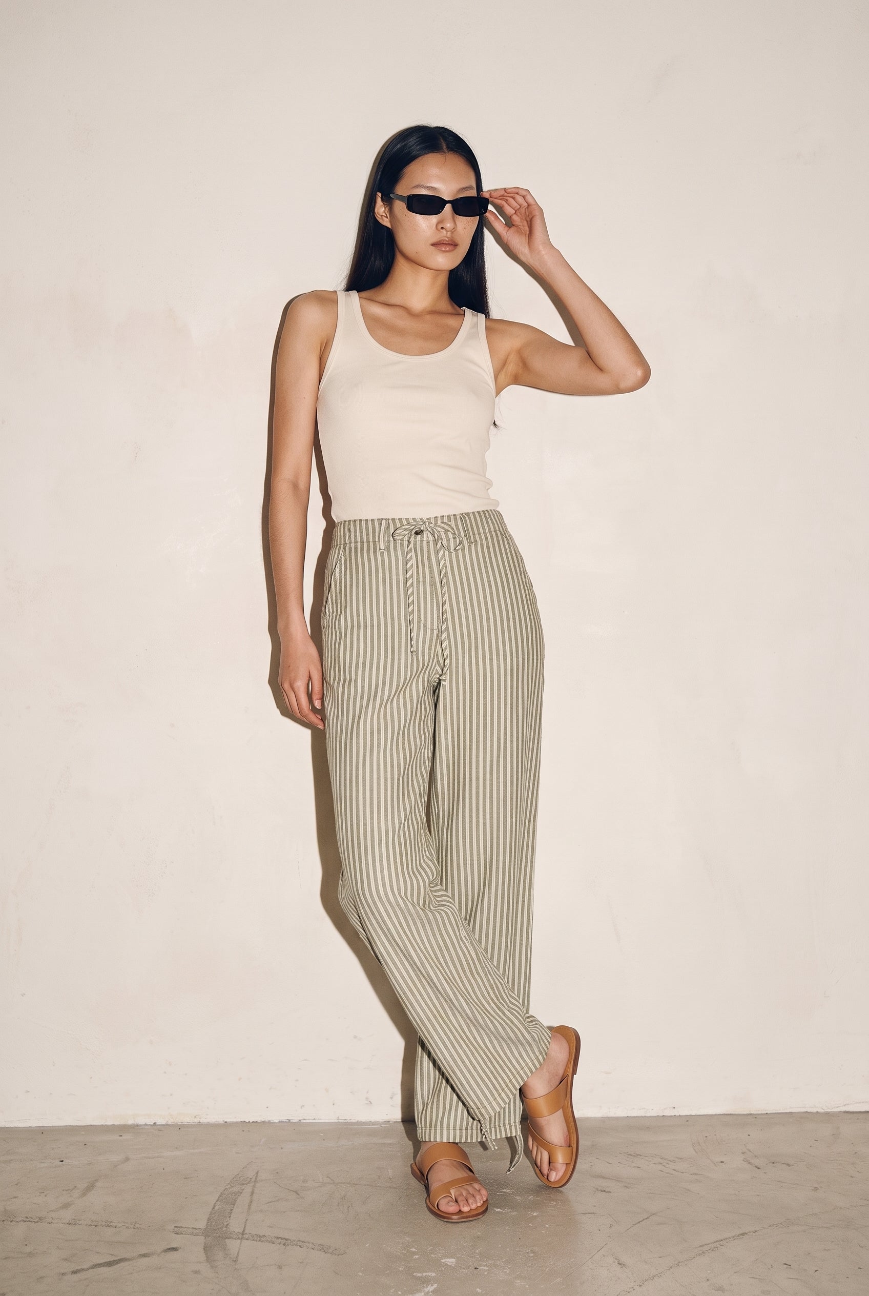 Jxemily Raya Mw Pant Pnt 32" Olive Branch JJXX