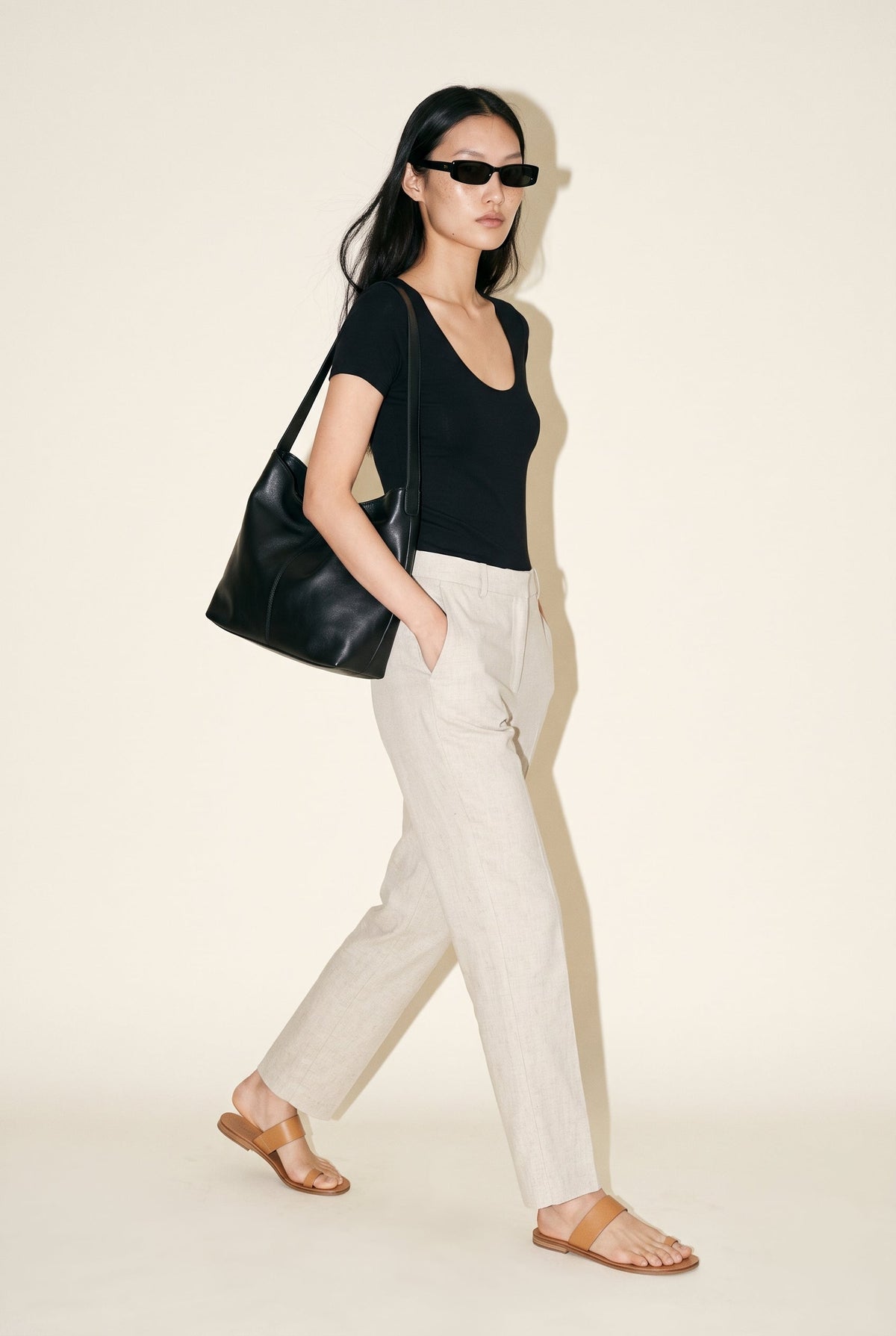 Double Layered short sleeve V Neck Top Wasabi + Mint