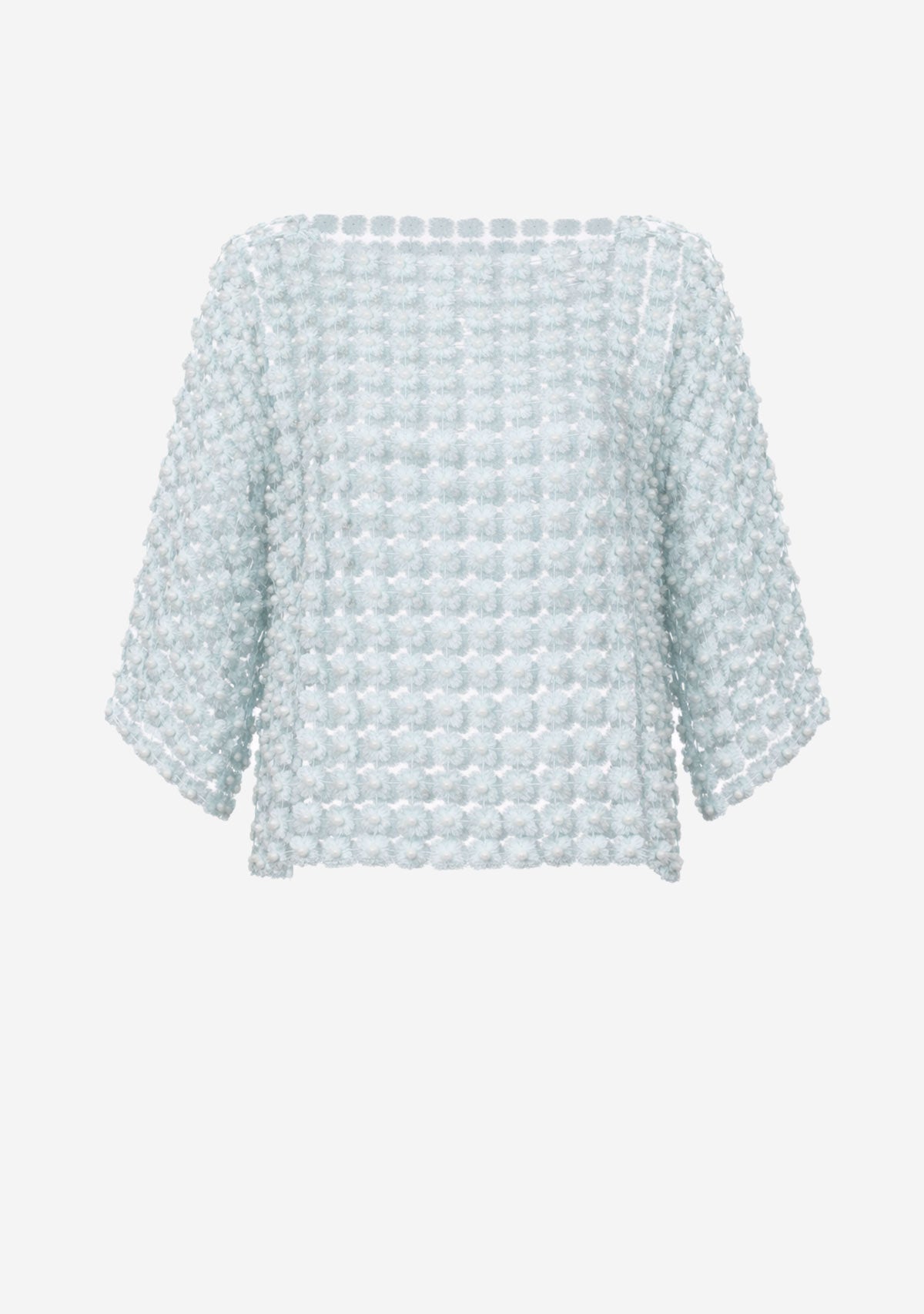 Bead Crochet Top Mint