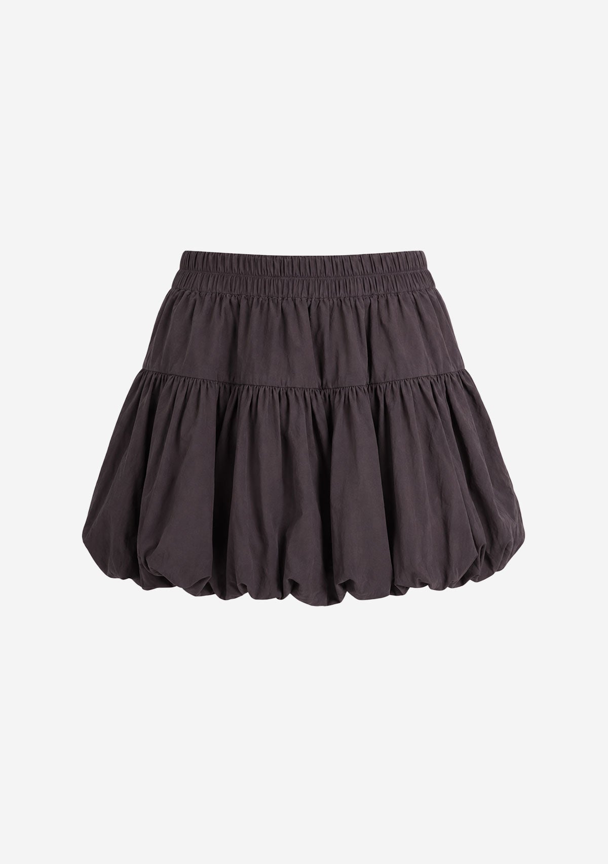 Drawstring Detail Mini Skirt Black