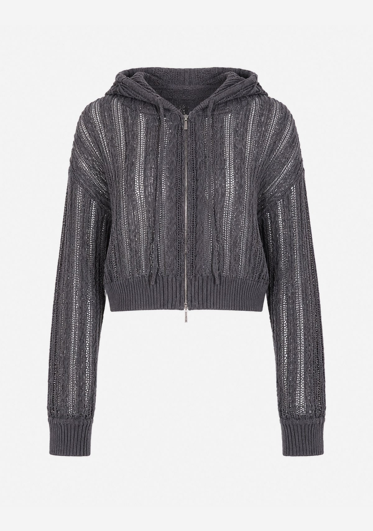 Hooded Zip Top Black