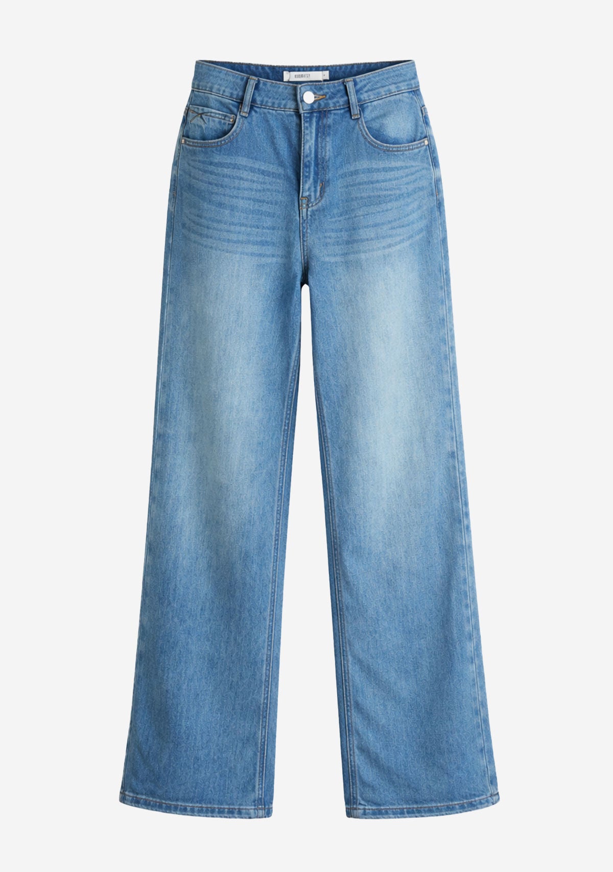 Soft Flare Wide Leg Jeans Denim Blue