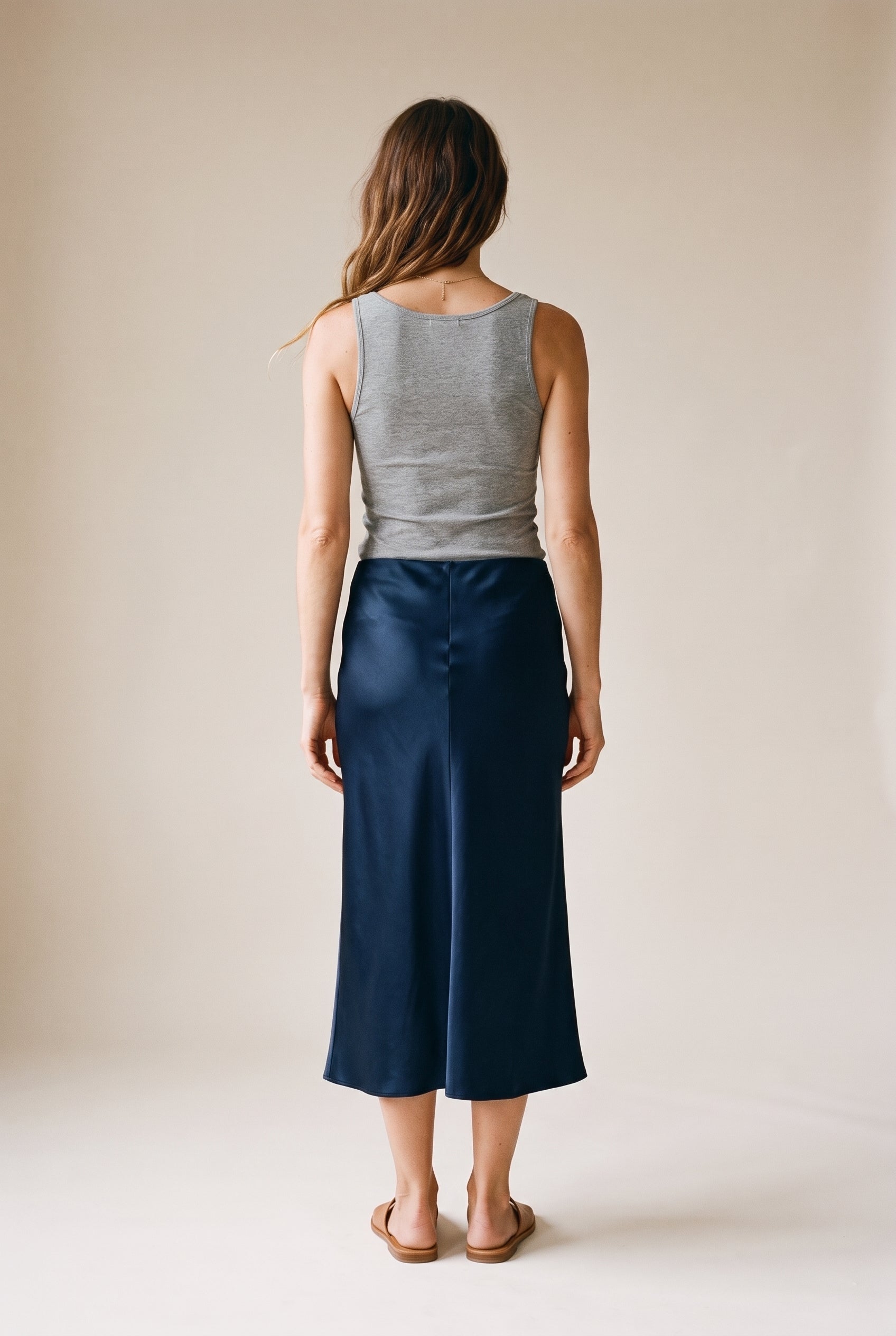 La nouvelle jupe nuisette en satin Mari 