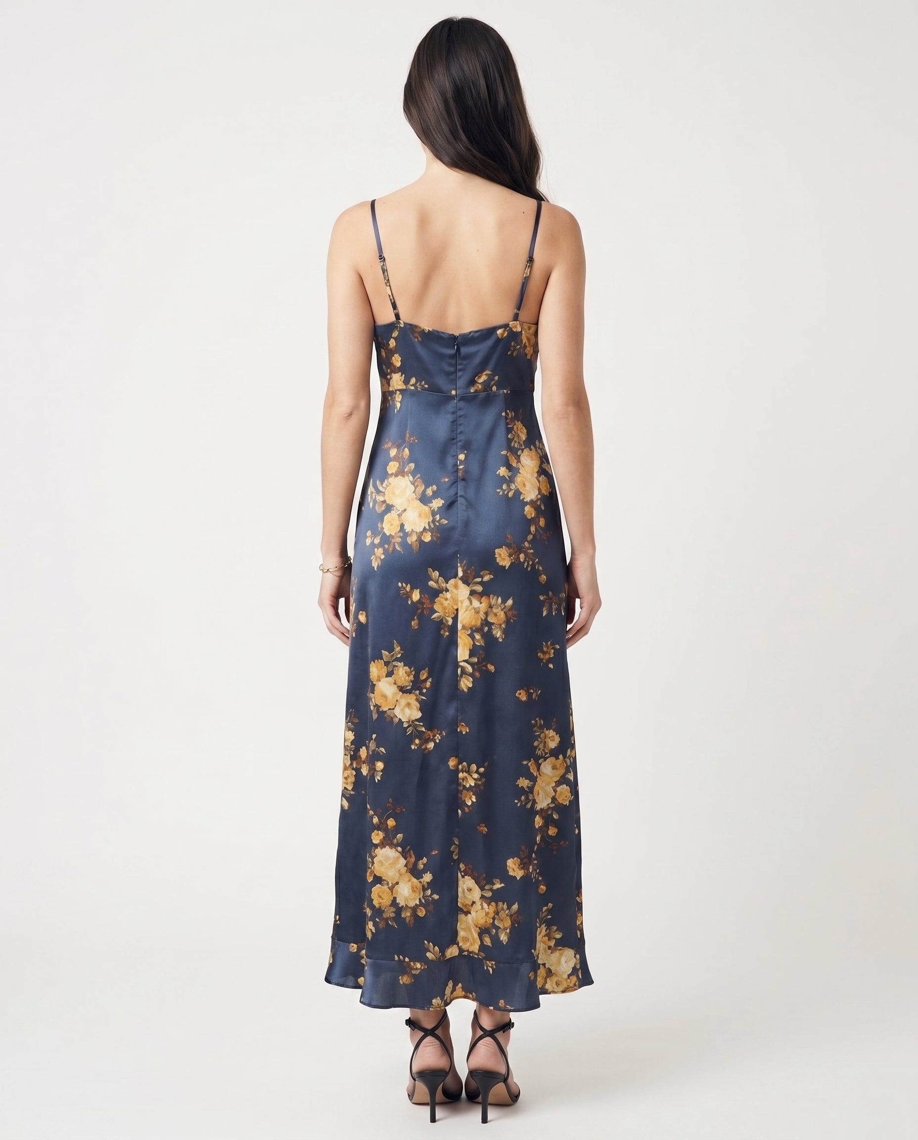 Open Leg Floral Dress