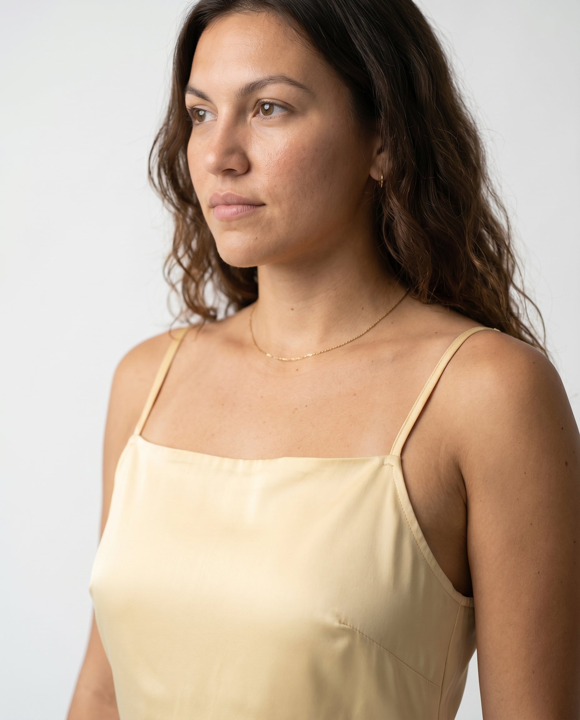 Emma Slip Dress Butter Yellow