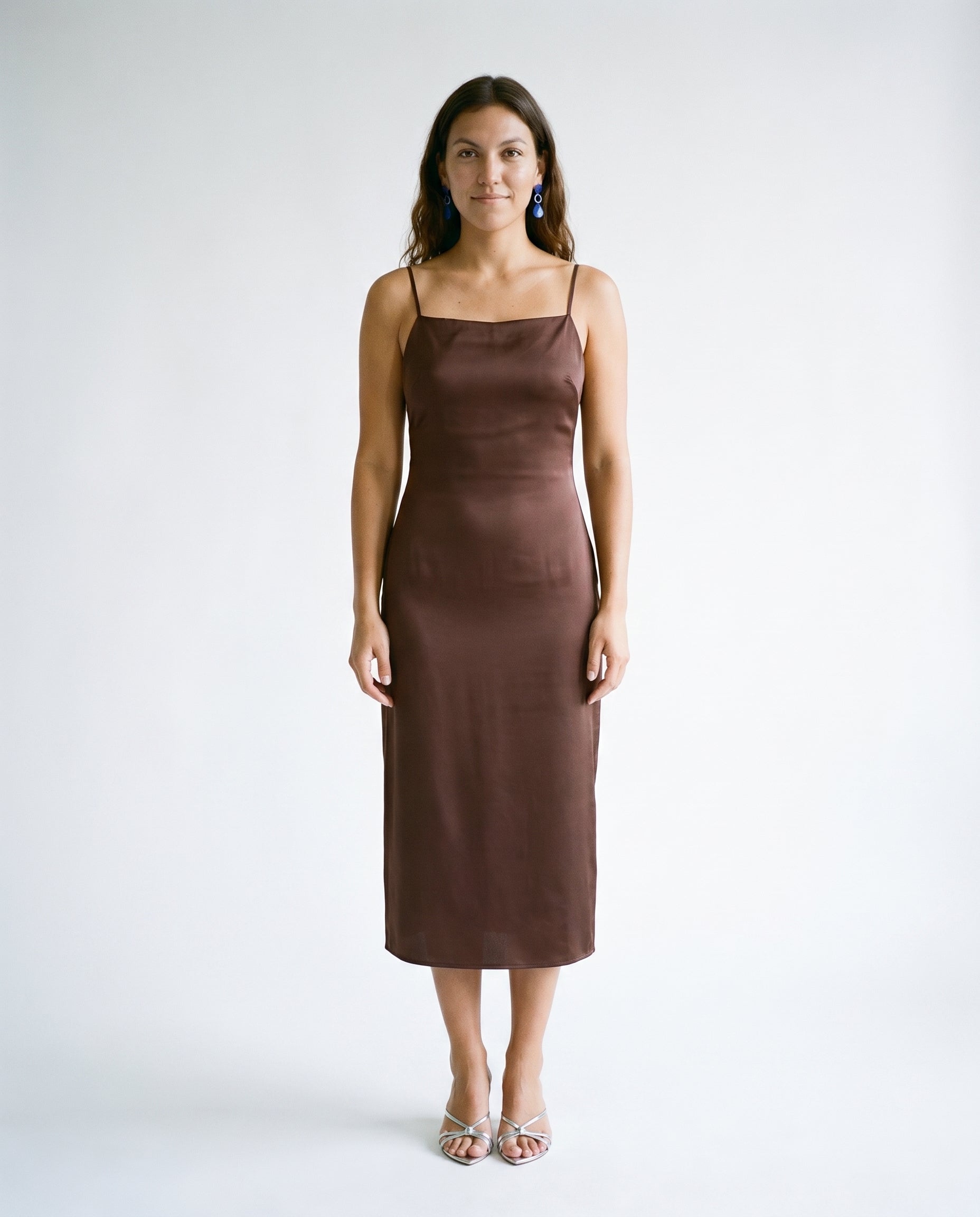 Emma Slip Dress Chocolate