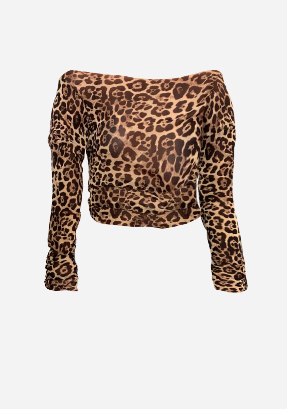 Off-Shoulder Leopard Top