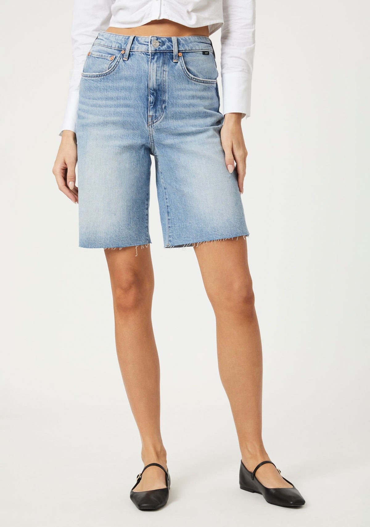 Selina Long Denim Short