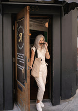 Sleeveless Button Up Jumpsuit