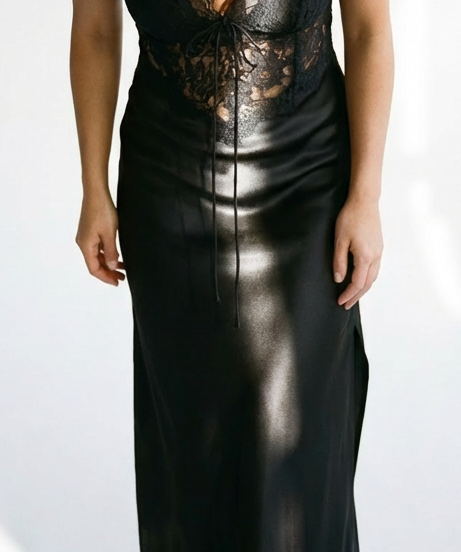 Robe maxi noire Sweet And Spicy