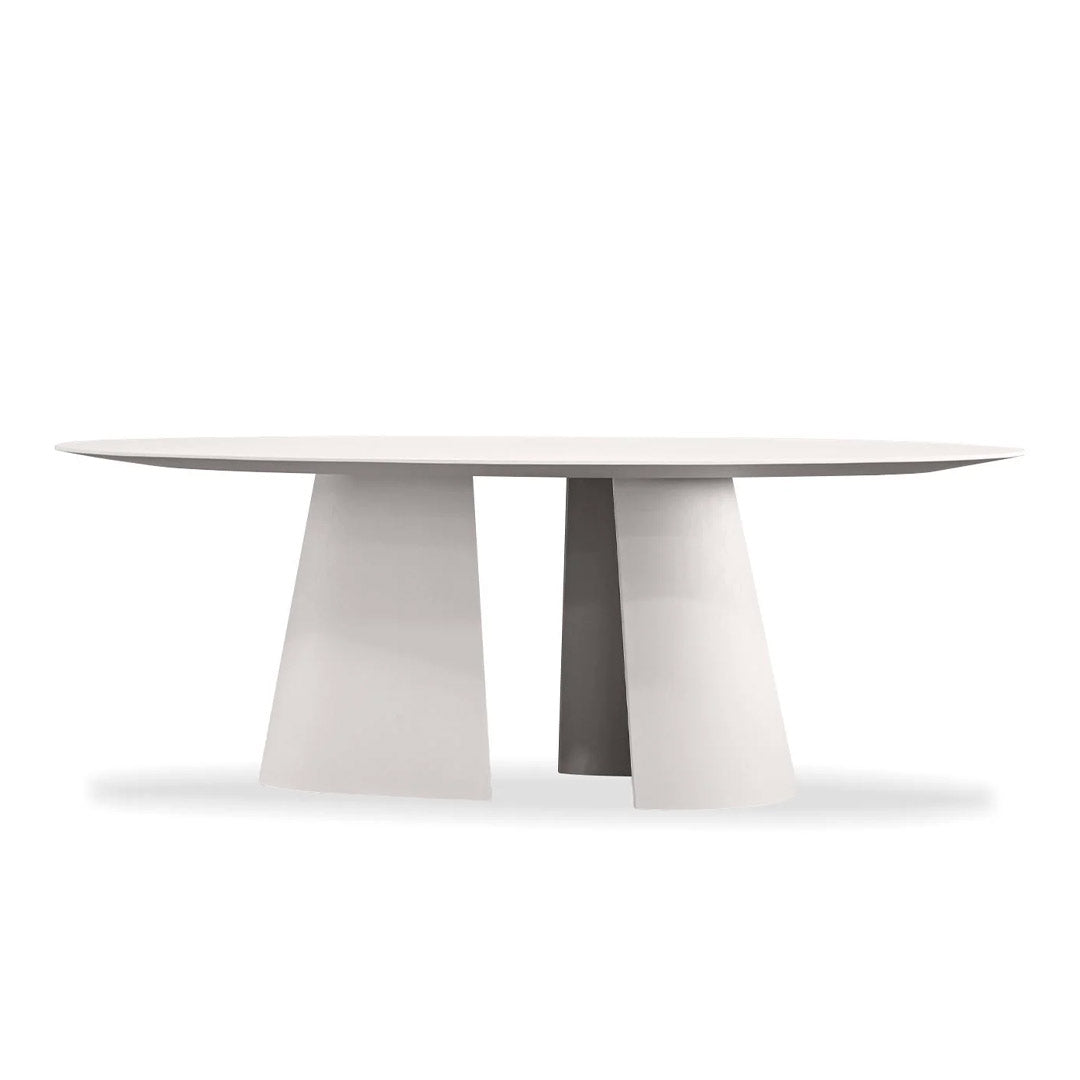 TUMULI Oval  Dining Table  Tapioca MAS Epoxy,    Indoor-Outdoor