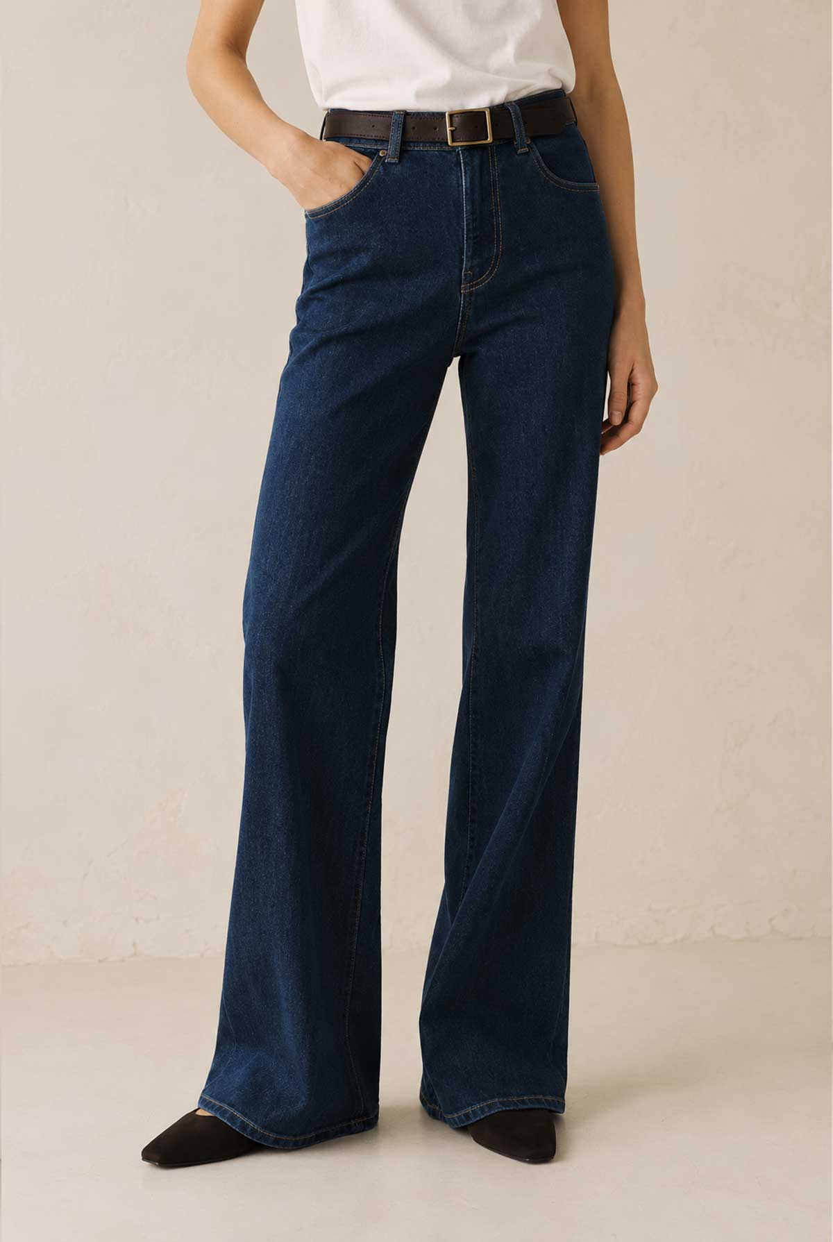 The Californian Slim Wide Leg Warp + Weft