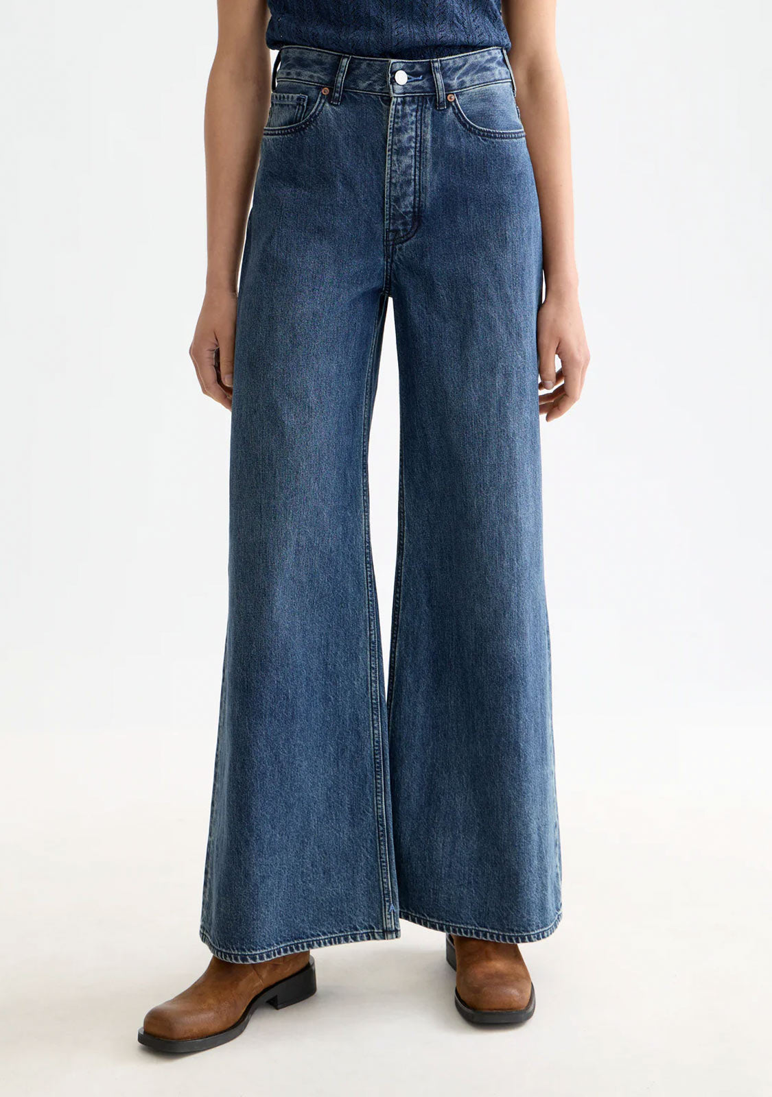 The Wave Wide Leg Jeans  Framework