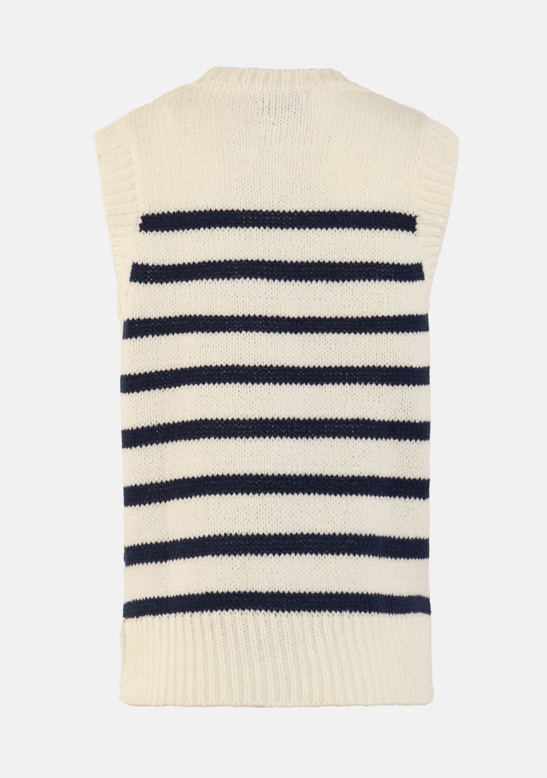 Striped Sleeveless Sweater